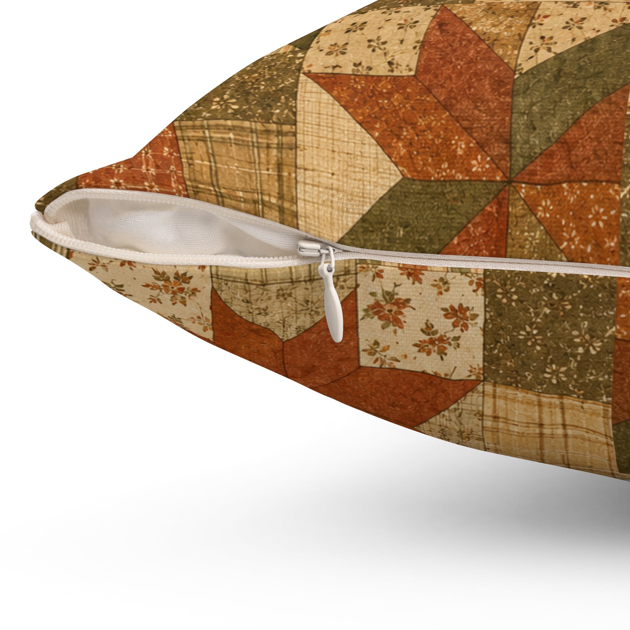 Old Soul Harvest™ Vintage Quilt Blocks Throw Pillow - Throw Pillow from Old Soul Harvest Campfire Circle