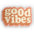 Headspace Hangs | Good Vibes Shaped Pillow — Retro Boho Accent Cushion