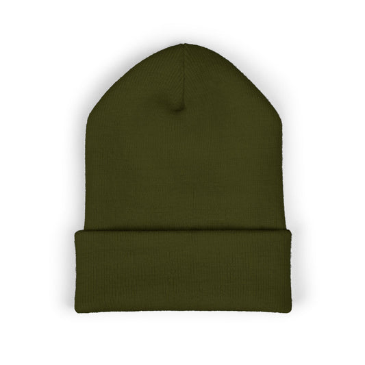 Embroidered Gold Star 'RE Wind' Cuffed Beanie - Creations by Chris and Carlos