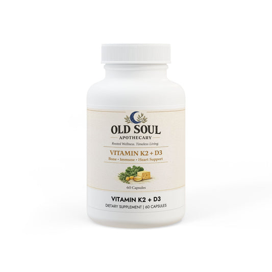 Vitamin K2 + D3 Supplement (60 Capsules) - Creations by Chris and Carlos