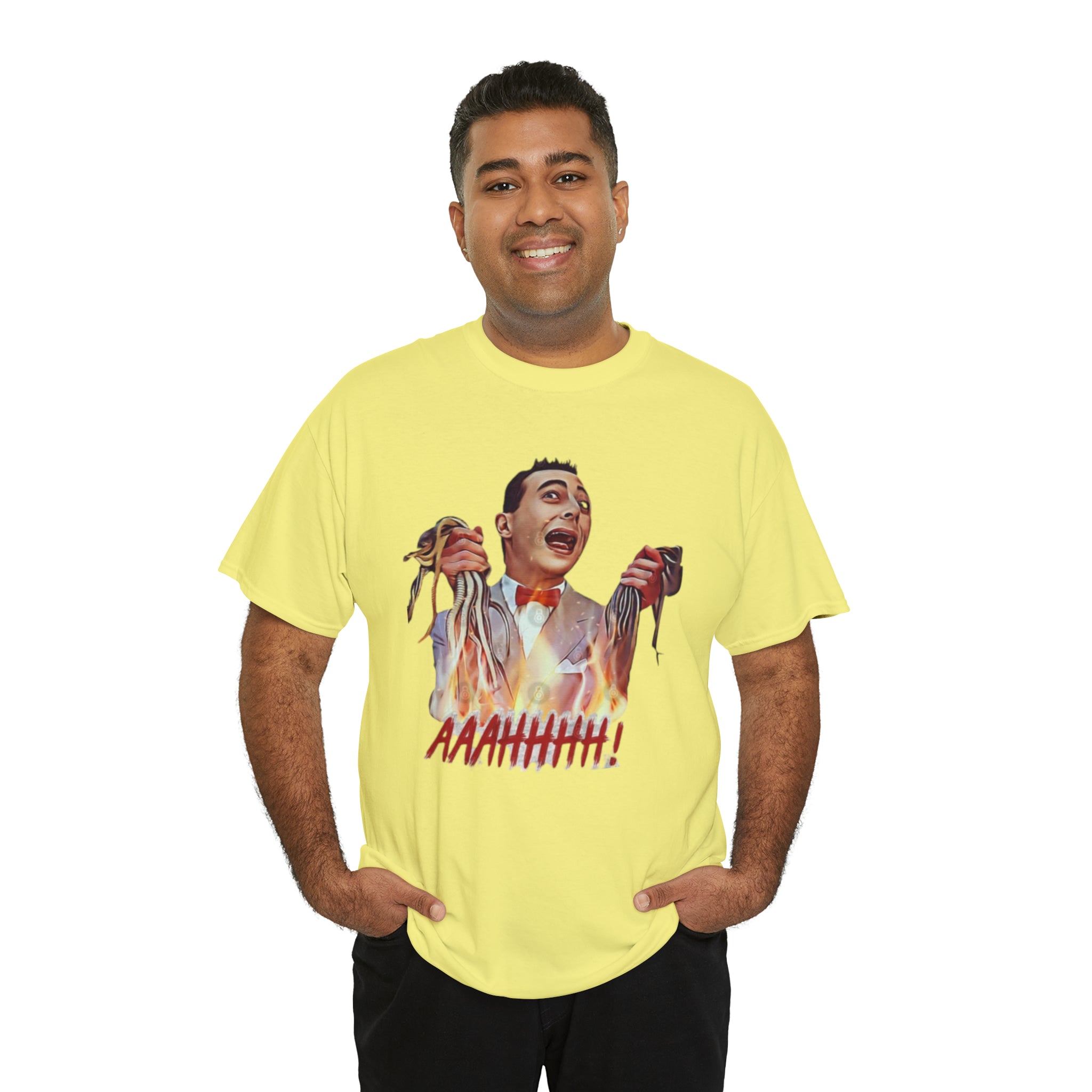 Pee Wee Herman-  Unisex Heavy Cotton T-Shirt - Creations by Chris and Carlos