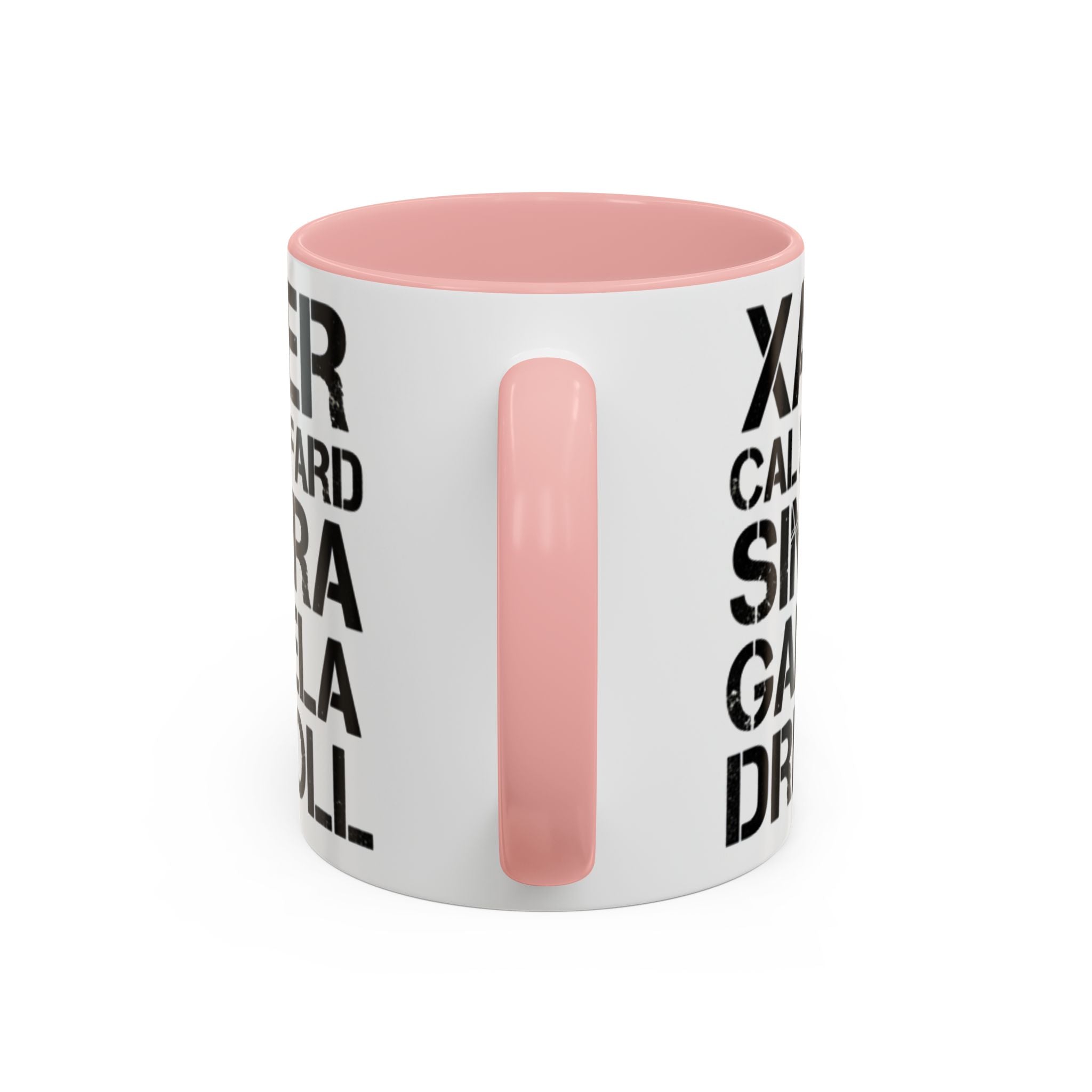 Paradise TV Show Typography Names Accent Coffee Mug — Bold Black Name List Design (11/15oz) - Creations by Chris and Carlos