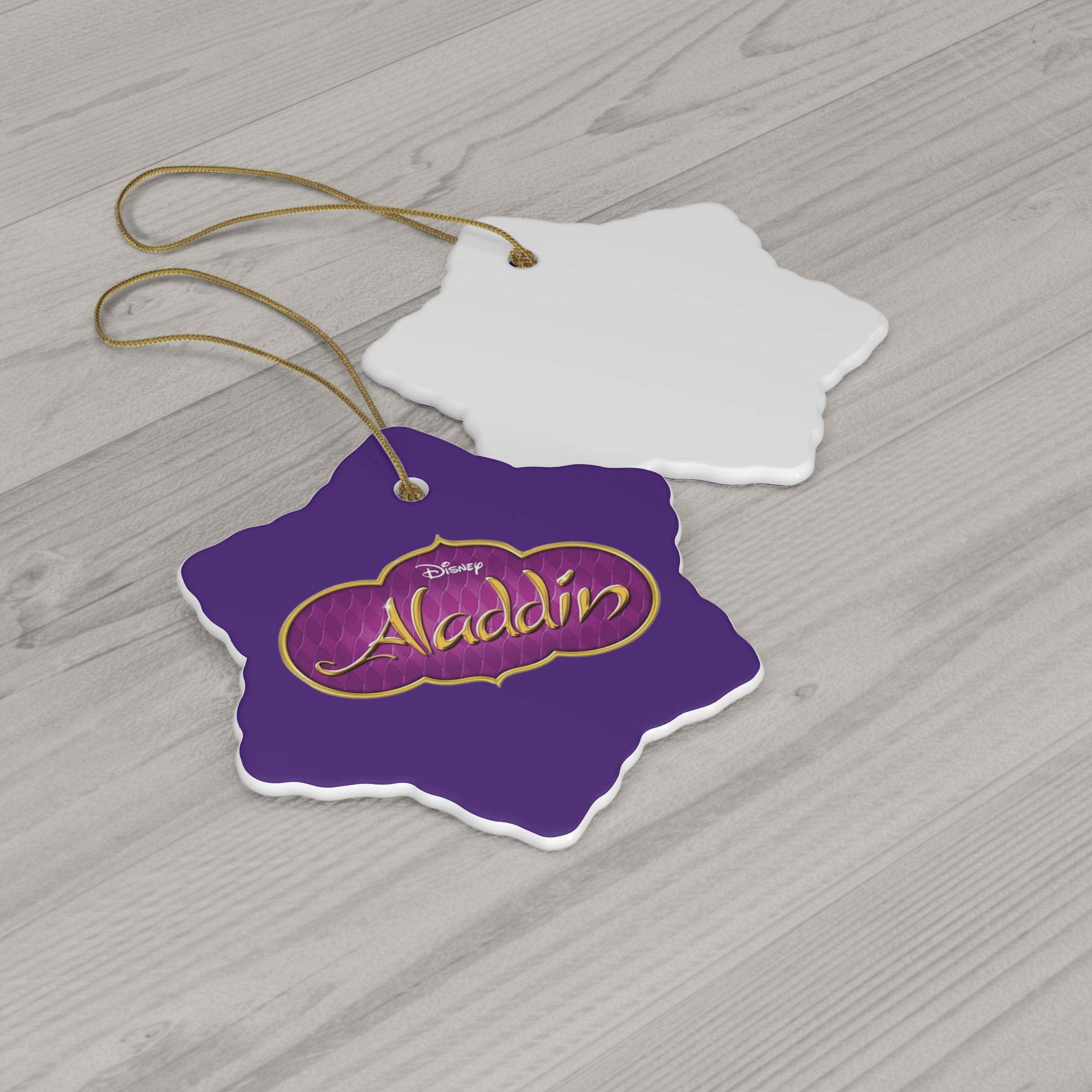 Aladdin- Ceramic Ornament, 4 Shapes - Creations by Chris and Carlos