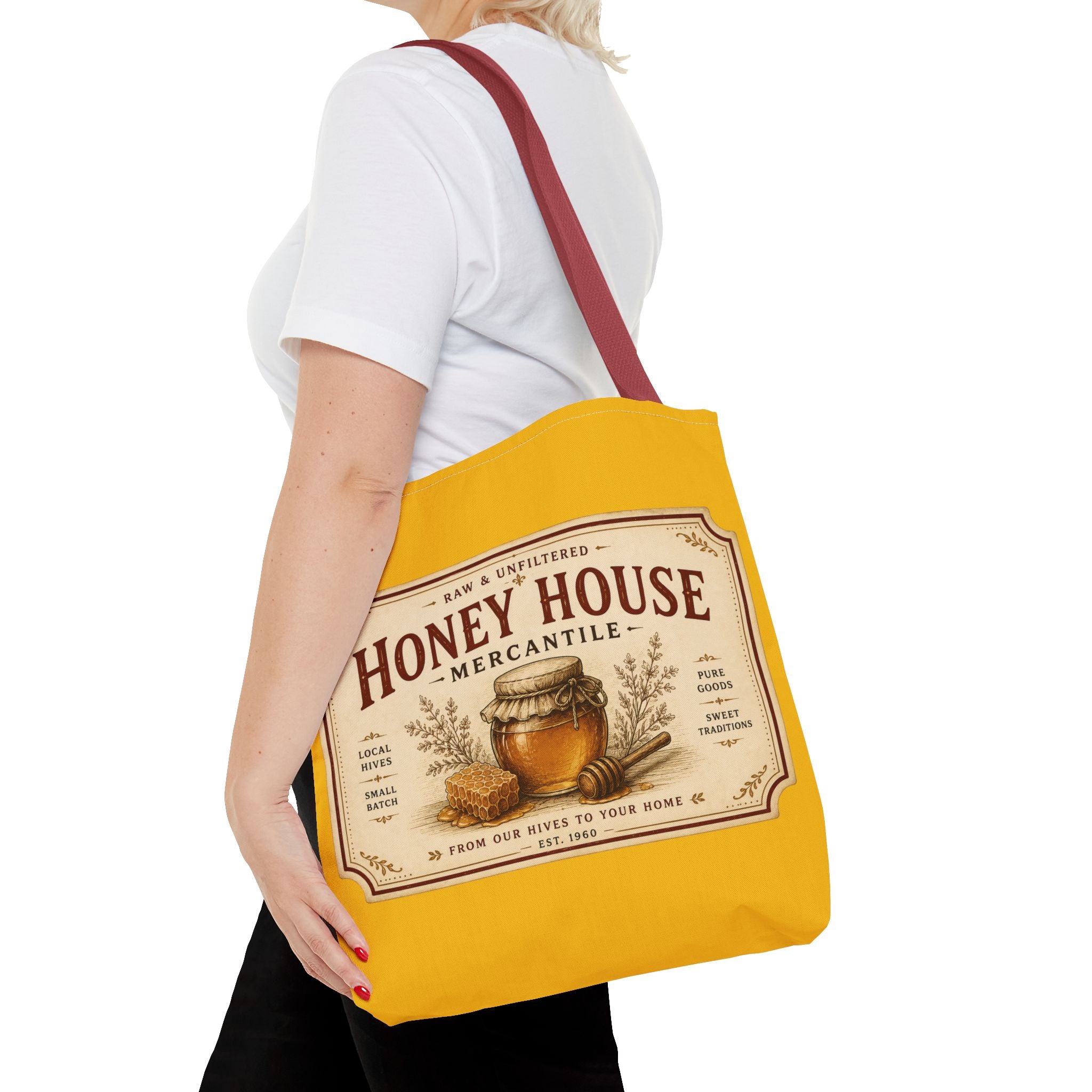 Tote Bag — Honey House Vintage Honey Label Design - Creations by Chris and Carlos