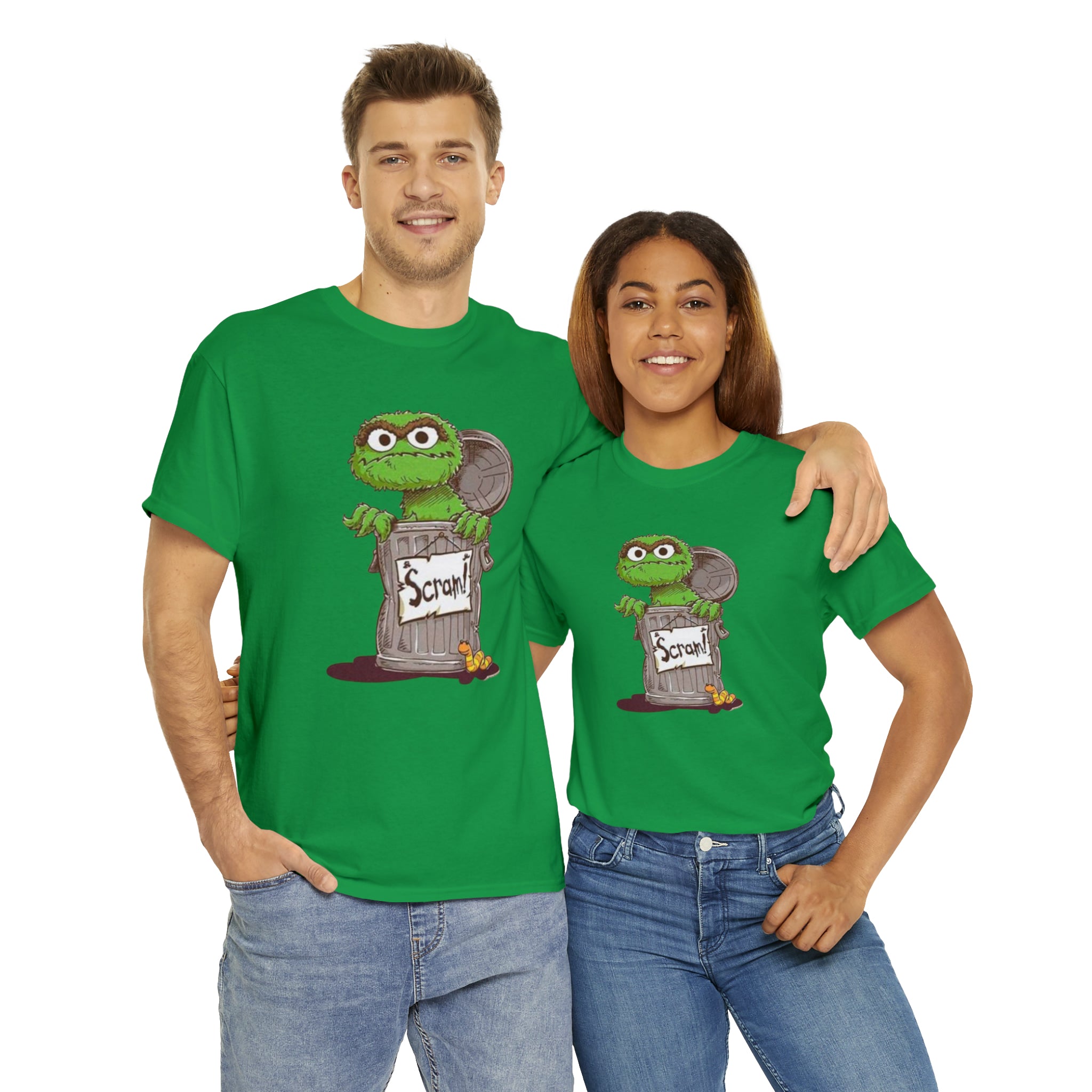 Oscar the Grouch- Unisex Heavy Cotton T-Shirt - Creations by Chris and Carlos