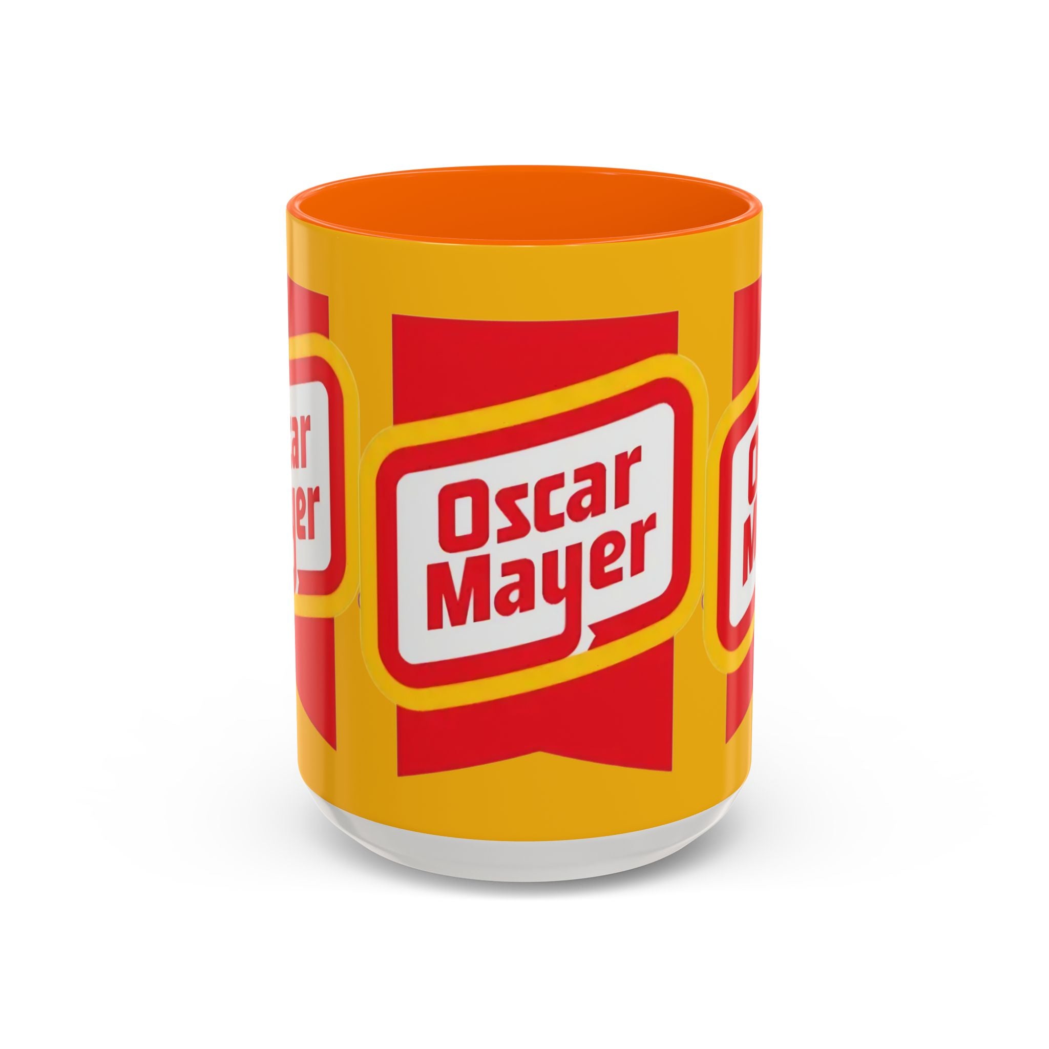 Accent Mug — Retro Oscar Mayer Logo Coffee Cup (11/15 oz) - Creations by Chris and Carlos
