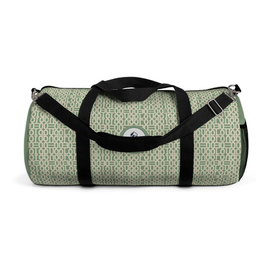Prism Point Athletic Collection Mint Geometric Duffel Bag — Patterned Travel & Gym Weekender - Creations by Chris and Carlos