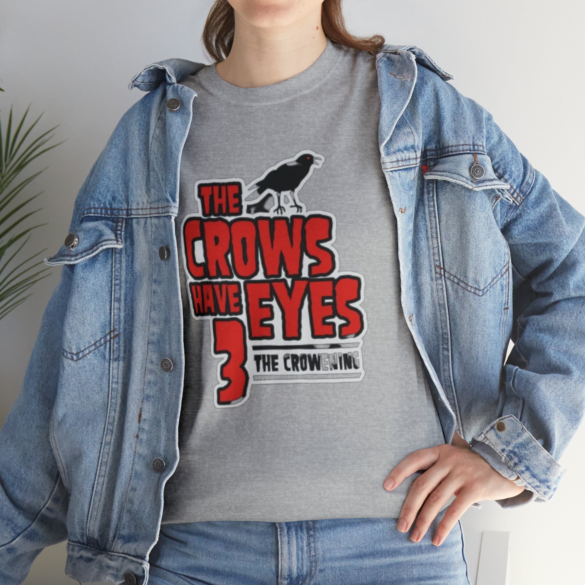 The Crows have eyes 3- Unisex Heavy Cotton T-Shirt - Creations by Chris and Carlos