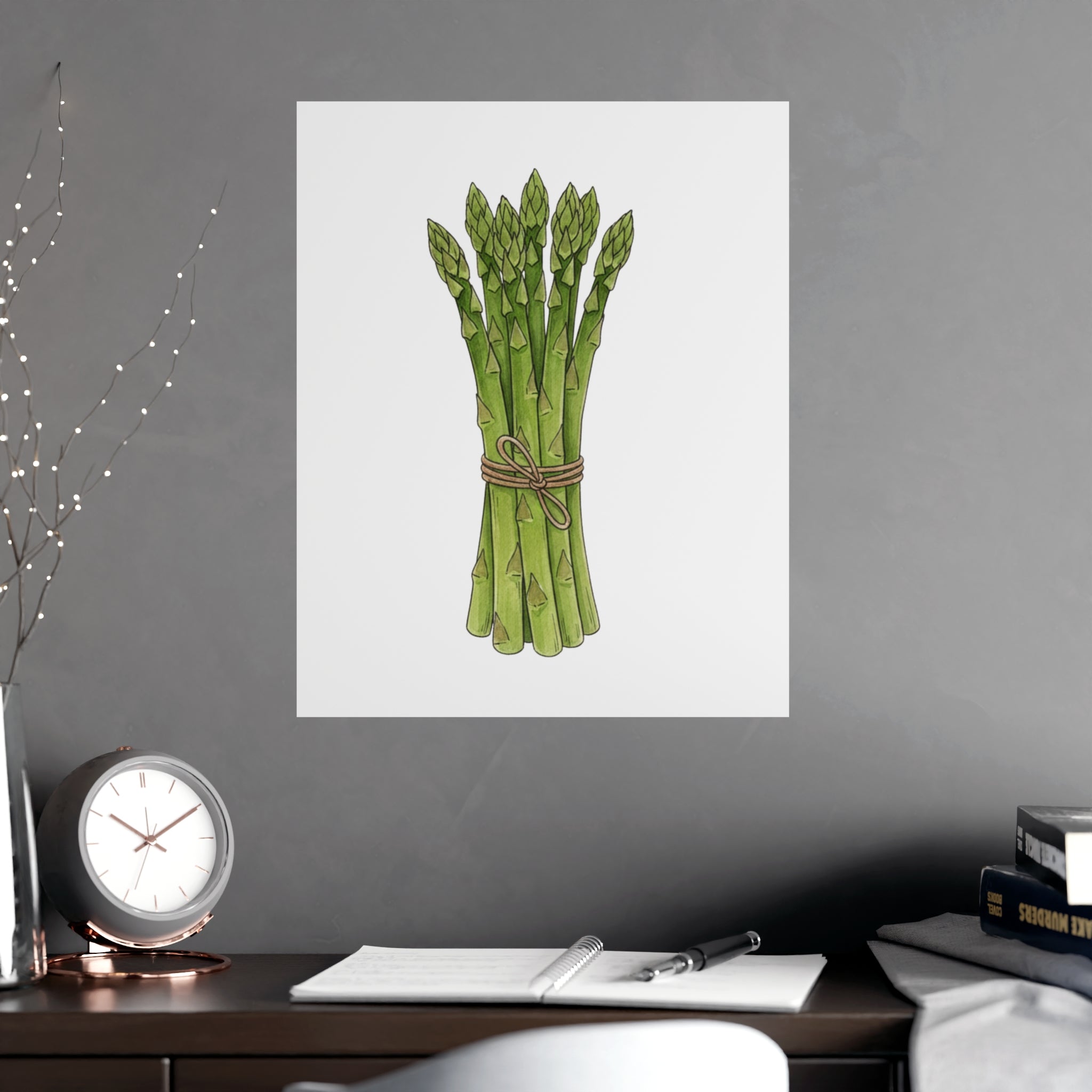 Asparagus Botanical Poster — Minimal Kitchen Wall Art (Vertical & Horizontal) - Creations by Chris and Carlos