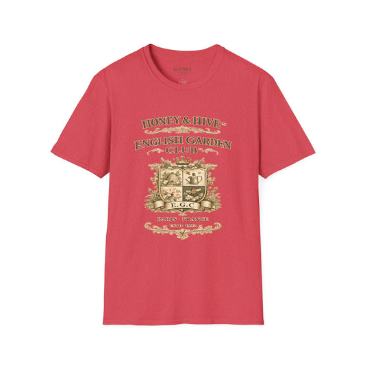 English Garden Club T-Shirt — "Honey & Hive" Vintage Floral Tee - Creations by Chris and Carlos