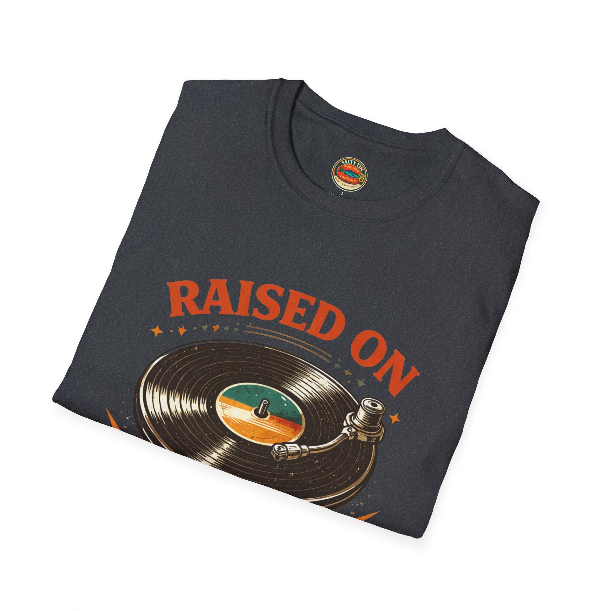 Raised on Vinyl T-Shirt — Retro Record Lover Tee - Creations by Chris and Carlos