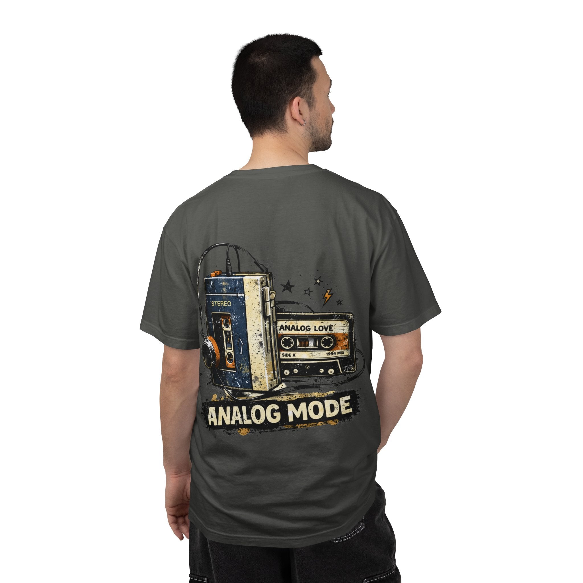 Analog Cassette T-Shirt — "Side B Soul" Vintage Tape Music Tee - Creations by Chris and Carlos