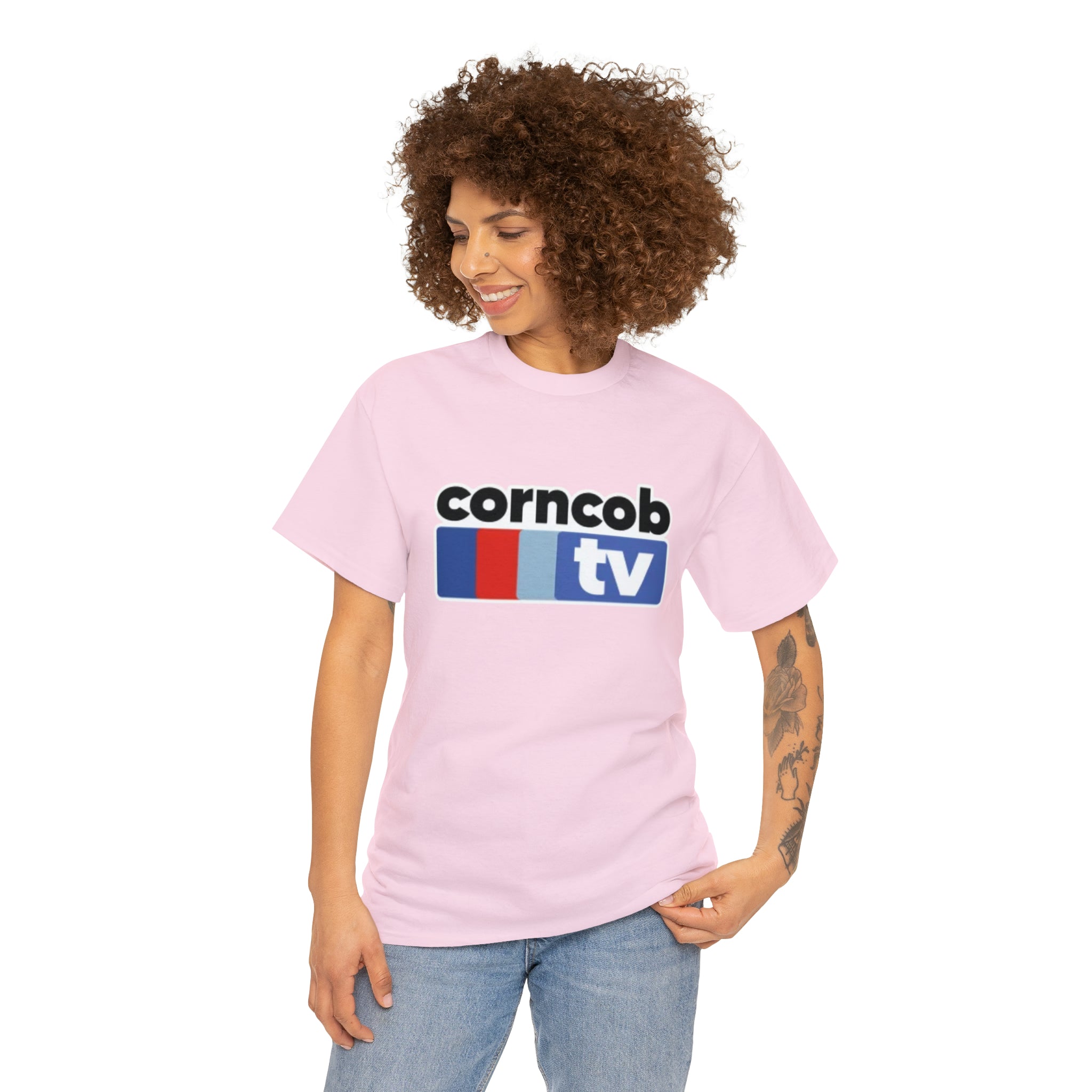 Corncob Tv- Unisex Heavy Cotton T-Shirt - Creations by Chris and Carlos