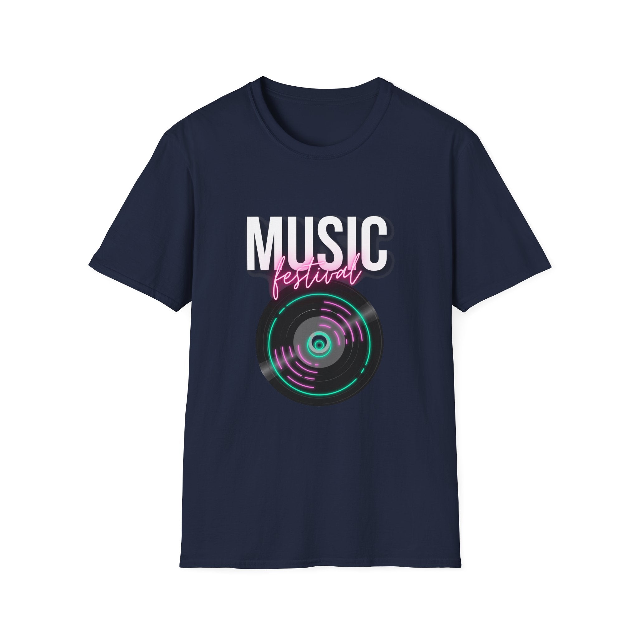 Music Festival T-Shirt — Retro Vinyl Design - Creations by Chris and Carlos