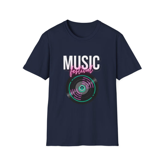 Music Festival T-Shirt — Retro Vinyl Design - Creations by Chris and Carlos