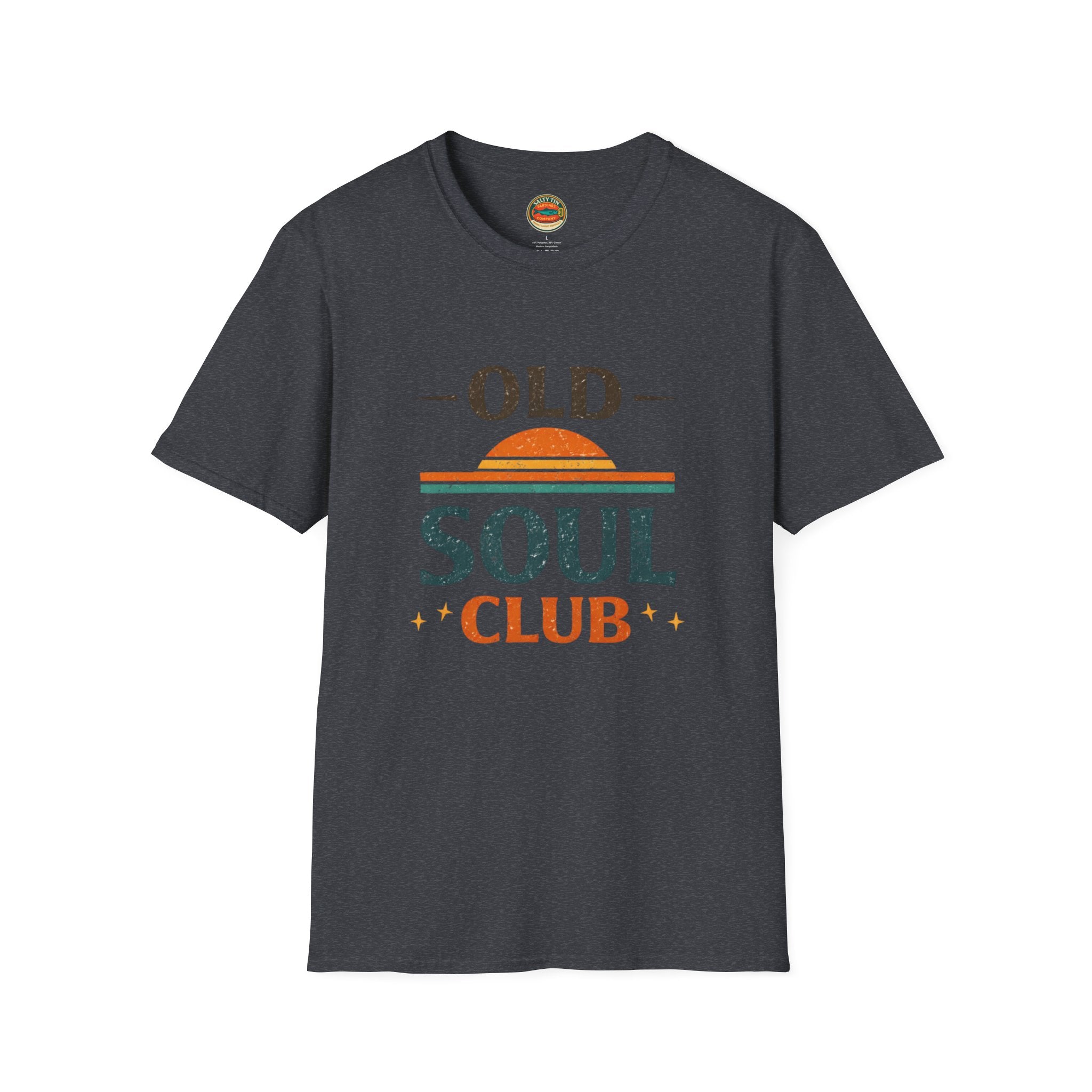 Old Soul Club T-Shirt — Retro Sunset Graphic Tee - Creations by Chris and Carlos