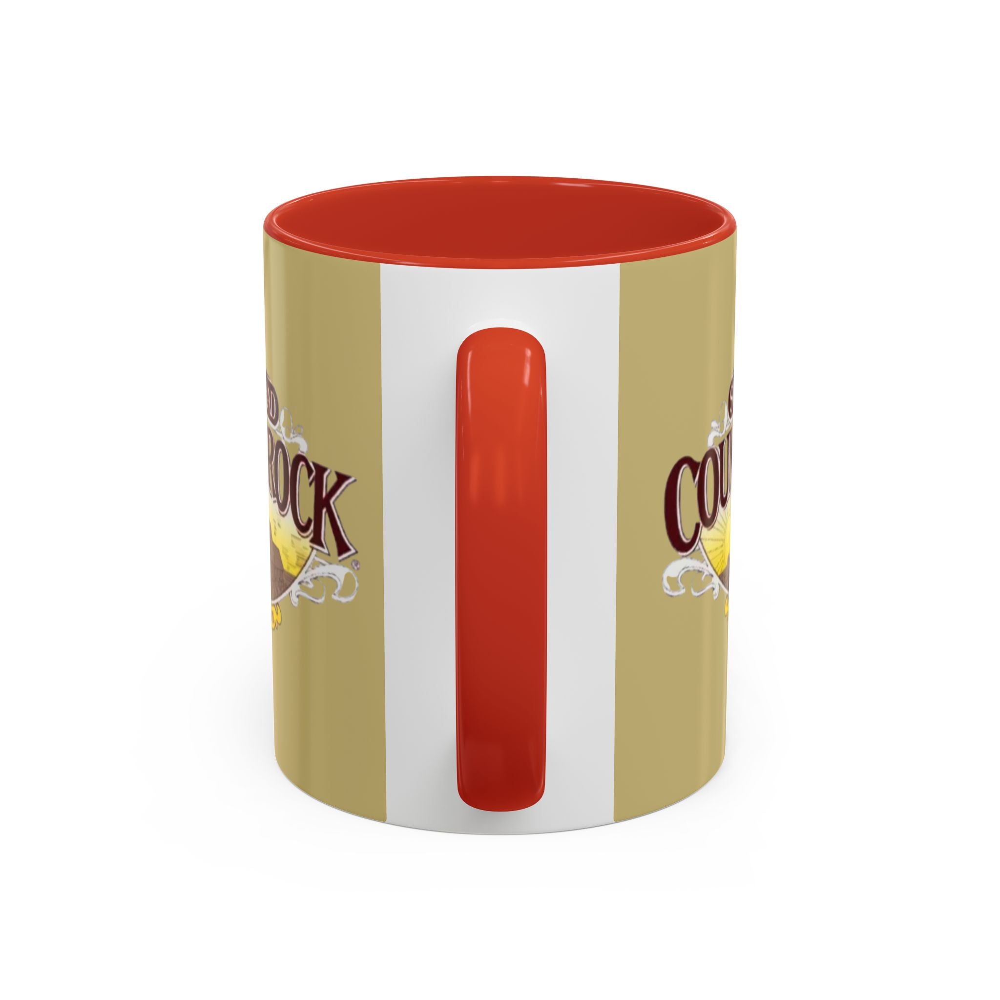 Country Crock Logo Accent Coffee Mug — Retro Farmhouse Butter Spread Design (11/15oz) - Creations by Chris and Carlos