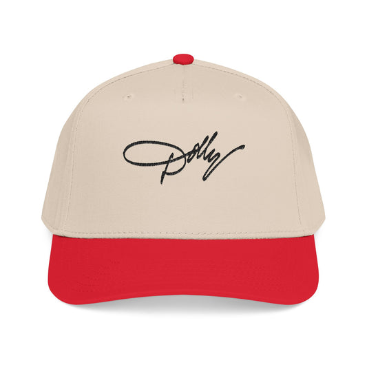 Embroidered 'Dolly' Signature Baseball Cap — Classic Mid-Profile Snapback - Creations by Chris and Carlos