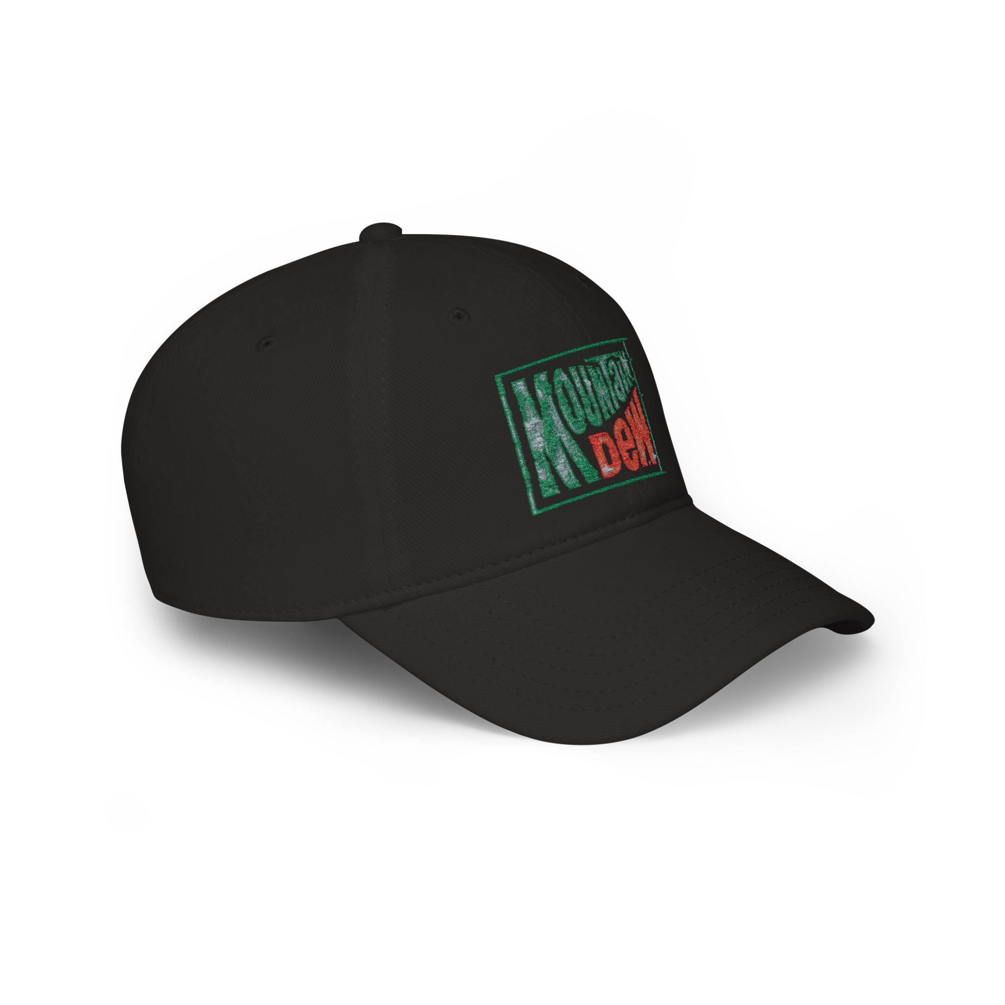 Mountain Dew Retro Logo Baseball Cap — Distressed Vintage Soda Hat - Creations by Chris and Carlos