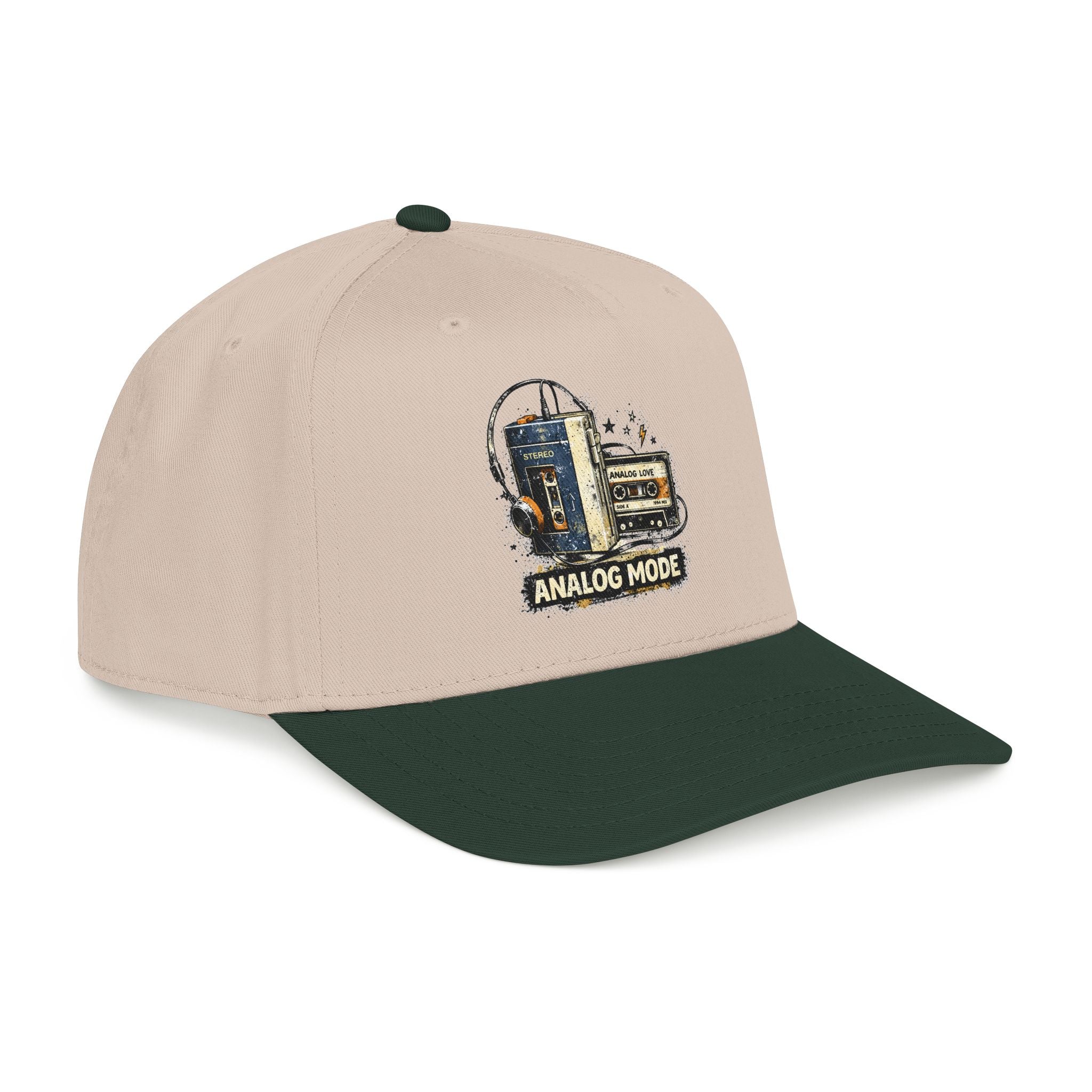 Analog Mode Baseball Cap — Vintage Camera & Tape Retro Hat - Creations by Chris and Carlos