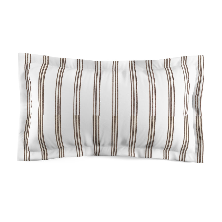 Neutral Harvest Stripe Pillow Sham – Old Soul Harvest Hallow™ | Autumn Home