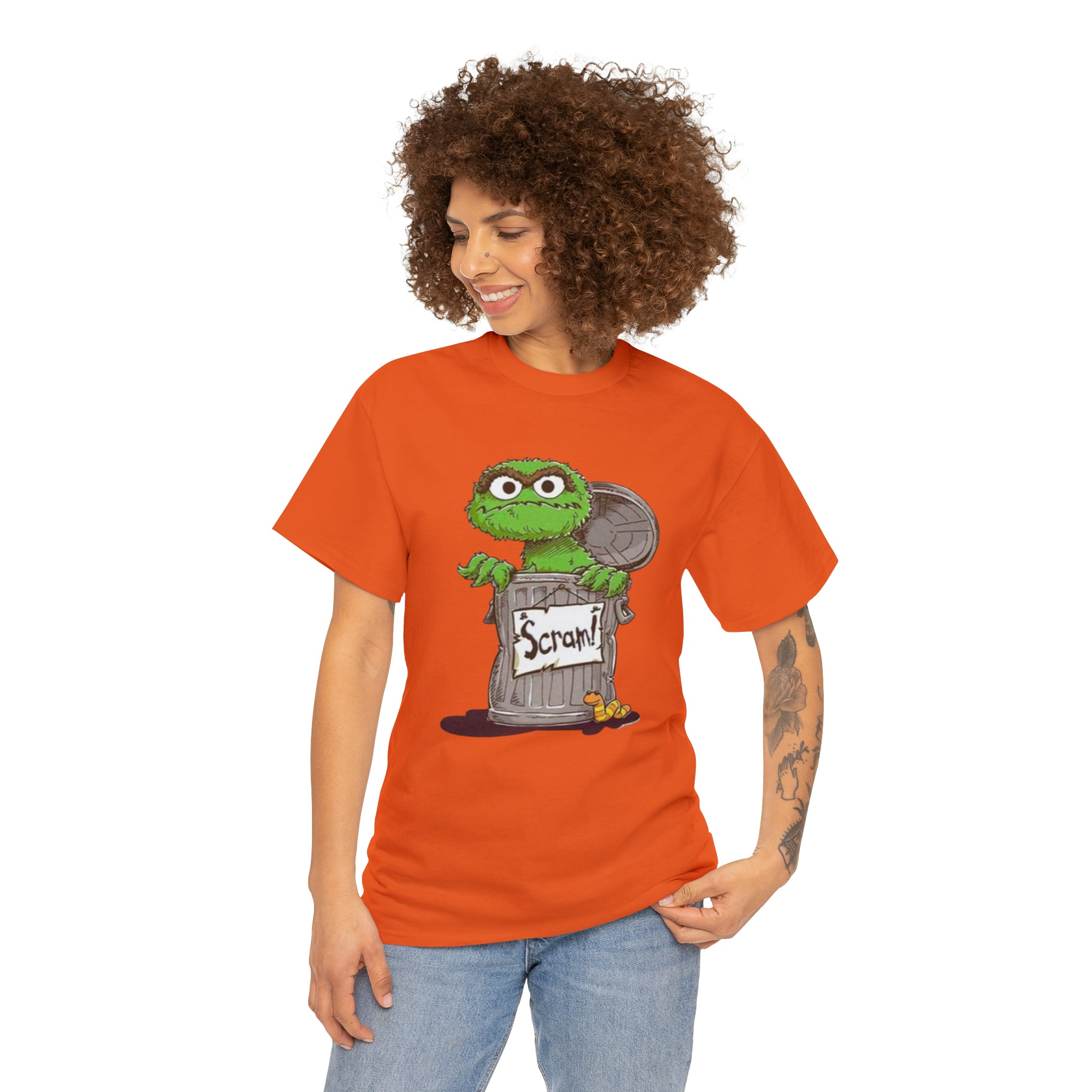Oscar the Grouch- Unisex Heavy Cotton T-Shirt - Creations by Chris and Carlos