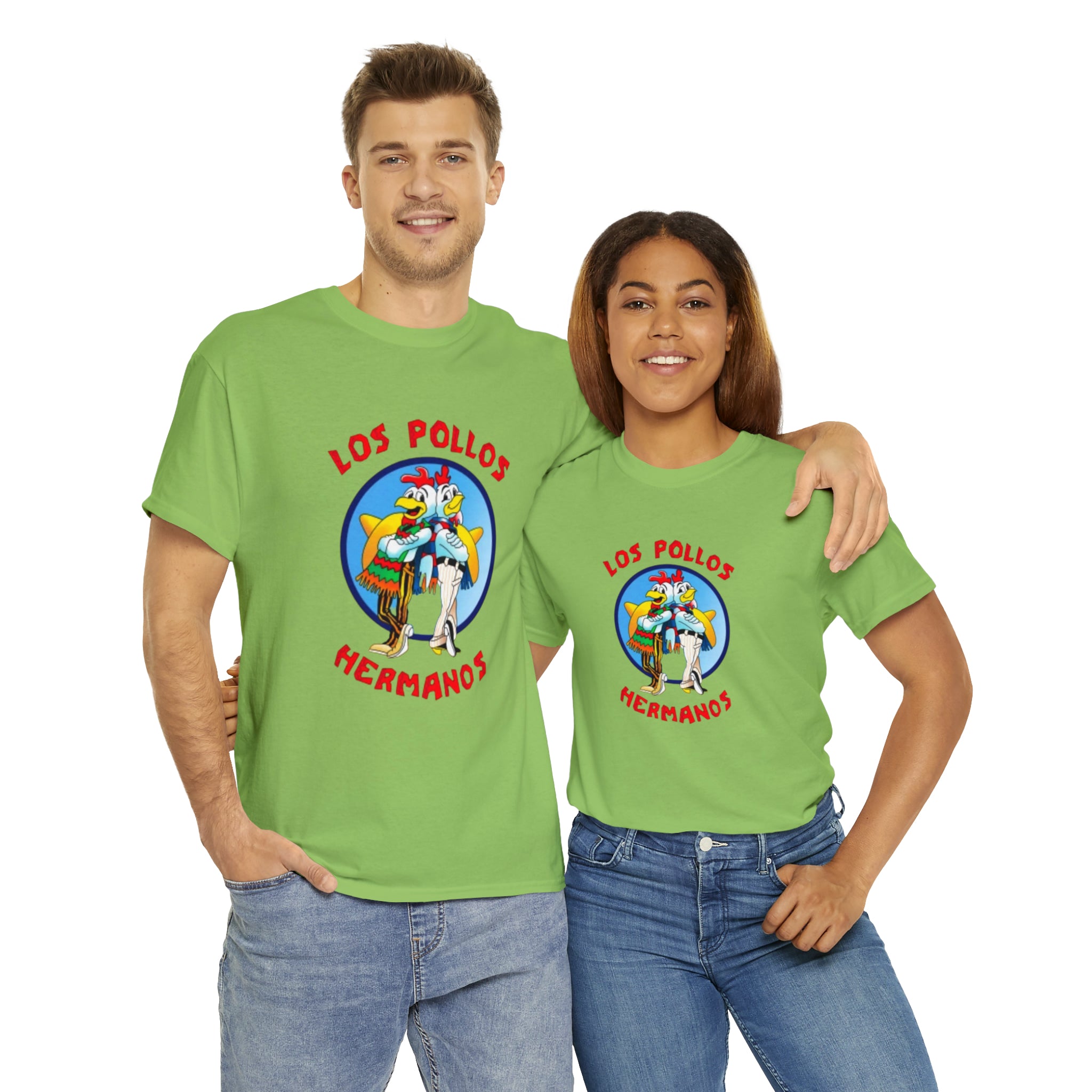 Pollos- Unisex Heavy Cotton T-Shirt - Creations by Chris and Carlos