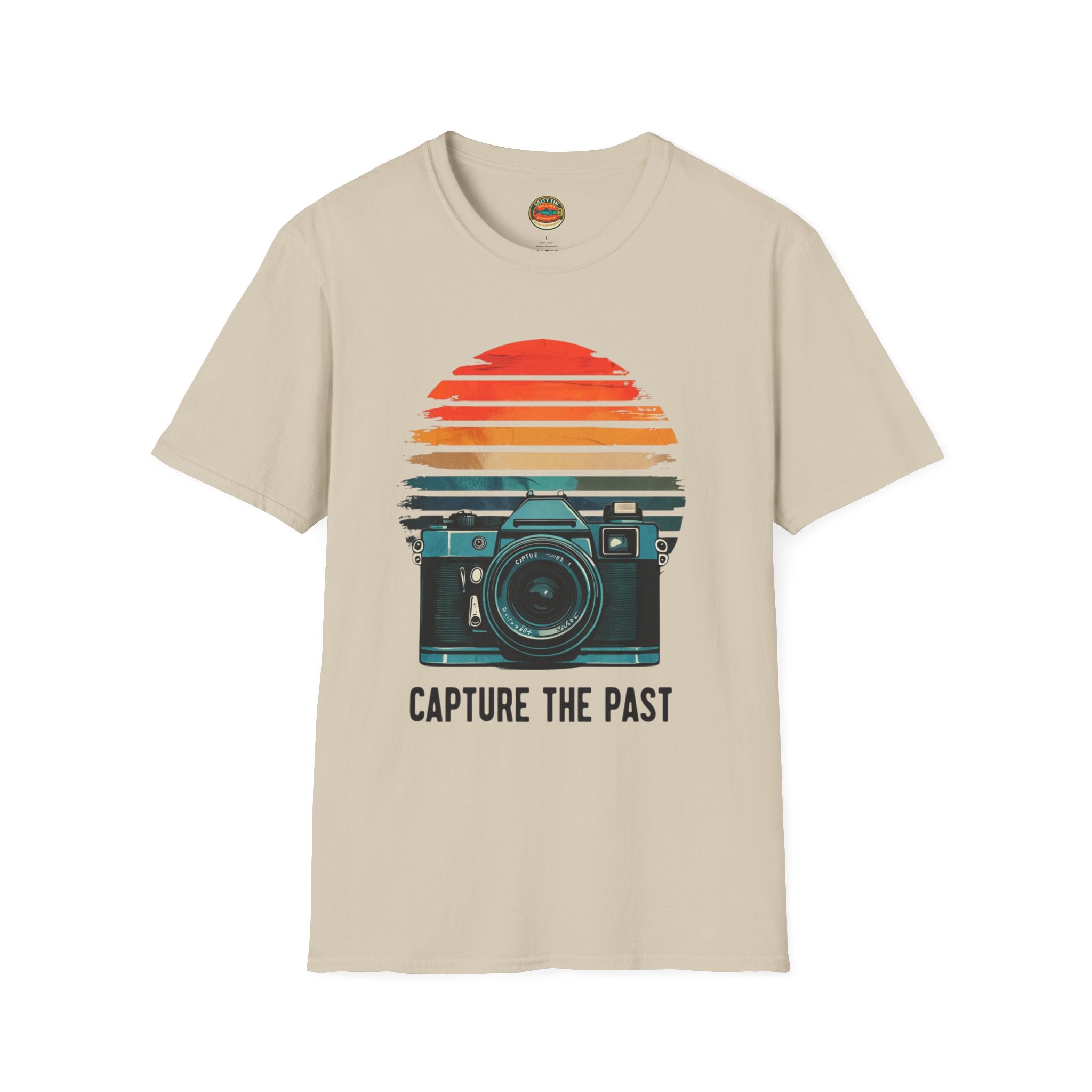 Capture The Past Camera T-Shirt — Vintage Retro Photography Tee - Creations by Chris and Carlos