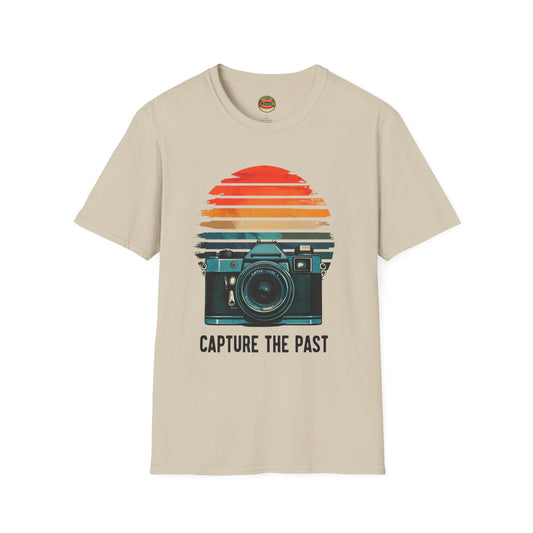 Capture The Past Camera T-Shirt — Vintage Retro Photography Tee - Creations by Chris and Carlos