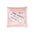 Pink Ghost Social Club Velvet Pillow — Cute Kawaii Ghost Ticket Decorative Throw Cushion