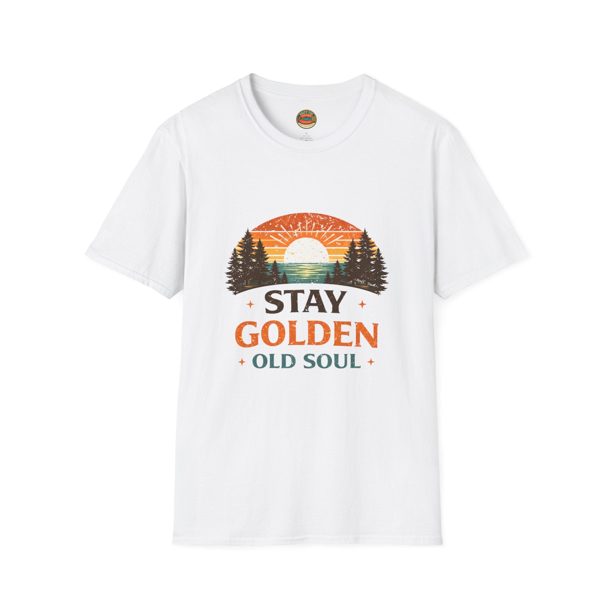 Stay Golden Old Soul T-Shirt — Vintage Sunset Nature Tee - Creations by Chris and Carlos