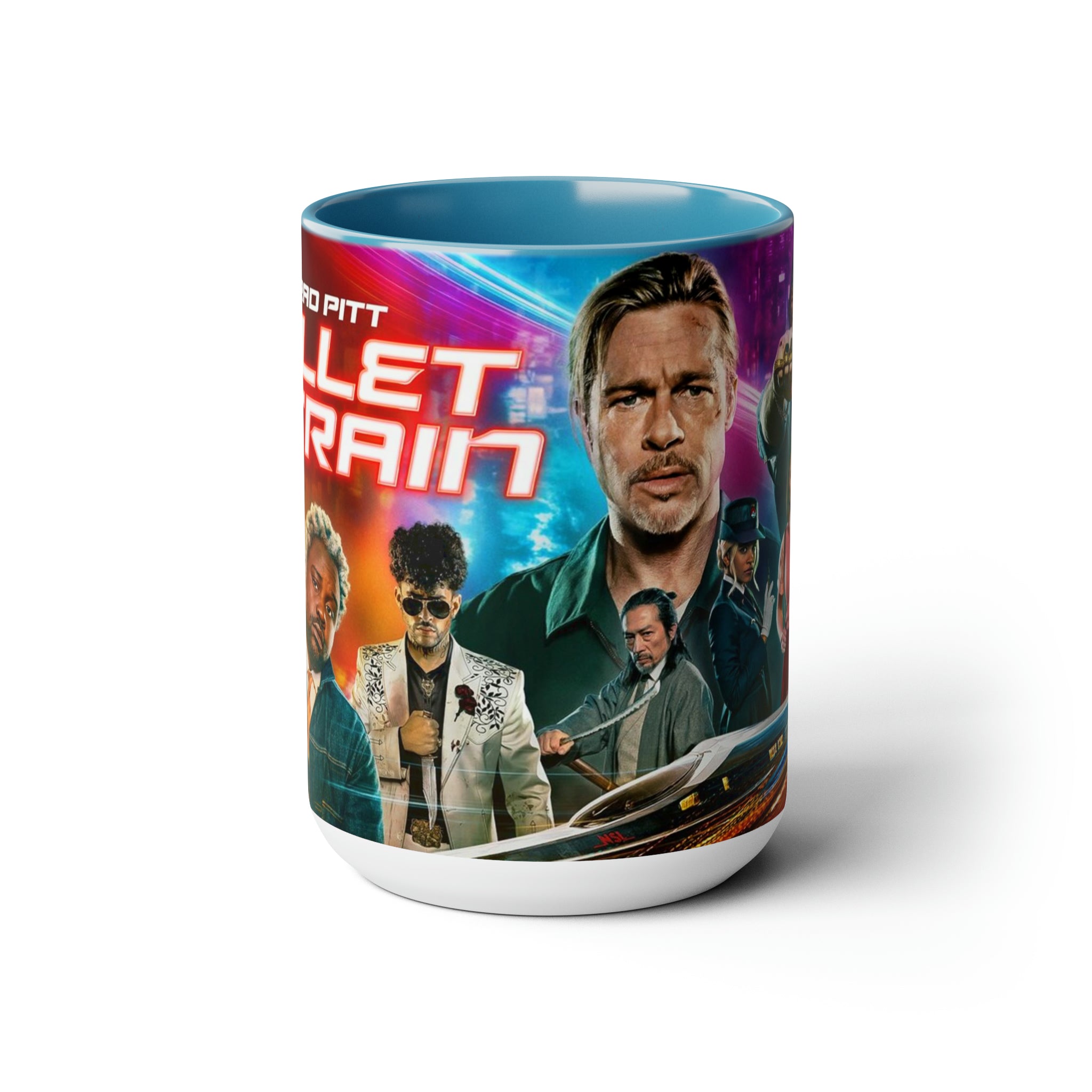 Bullet Train- Two-Tone Coffee Mugs, 15oz - Creations by Chris and Carlos