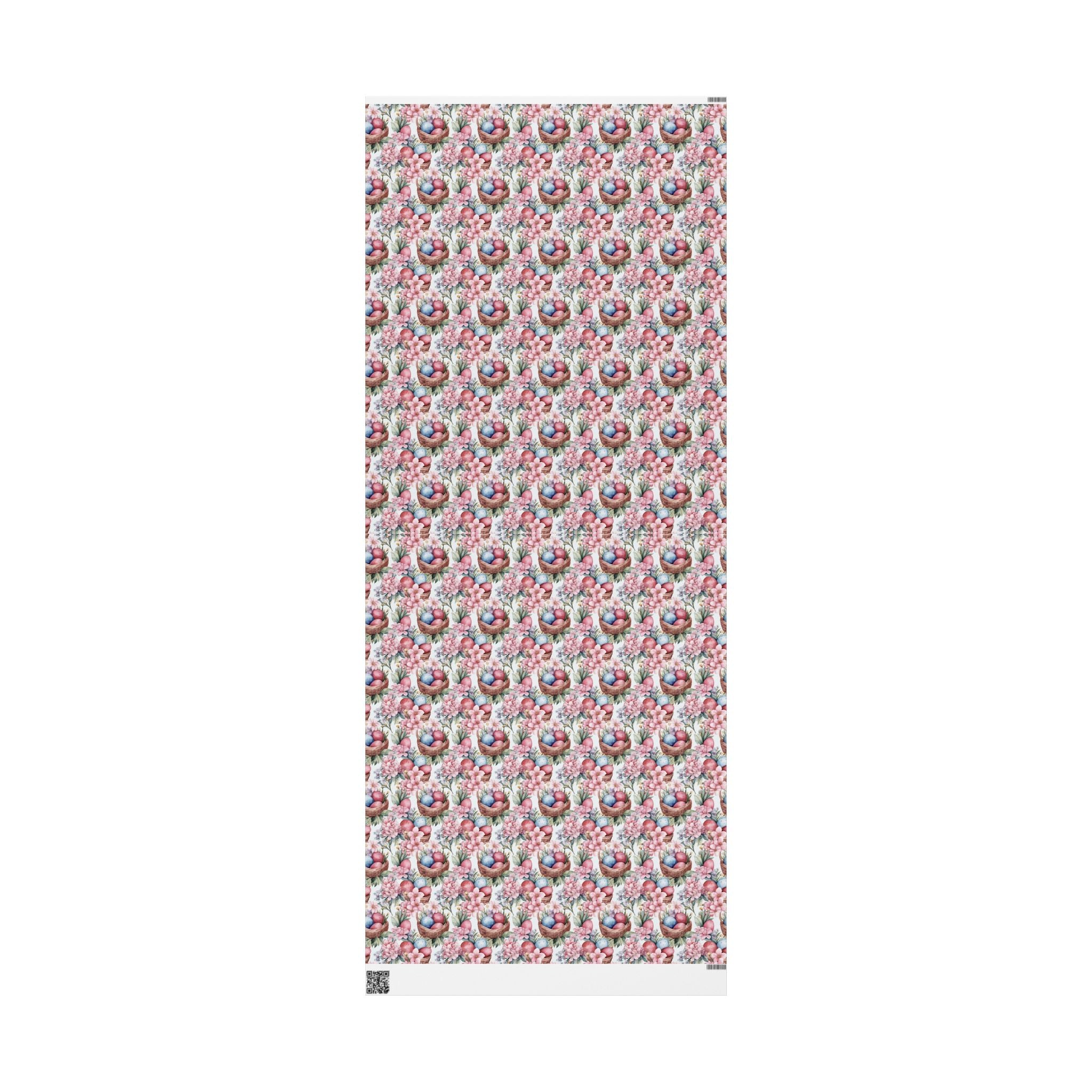 Easter Pastel Bunny & Eggs Wrapping Paper Roll — Floral Spring Gift Wrap - Creations by Chris and Carlos