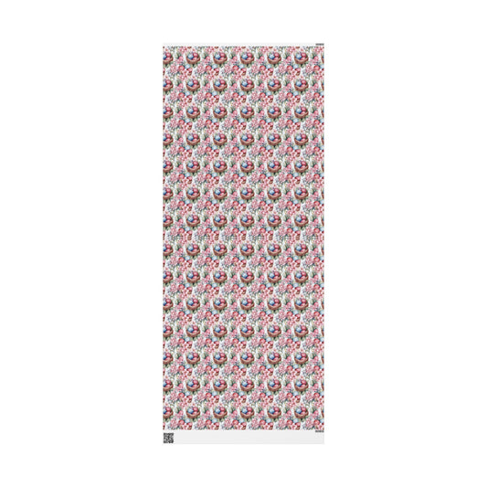 Easter Pastel Bunny & Eggs Wrapping Paper Roll — Floral Spring Gift Wrap - Creations by Chris and Carlos