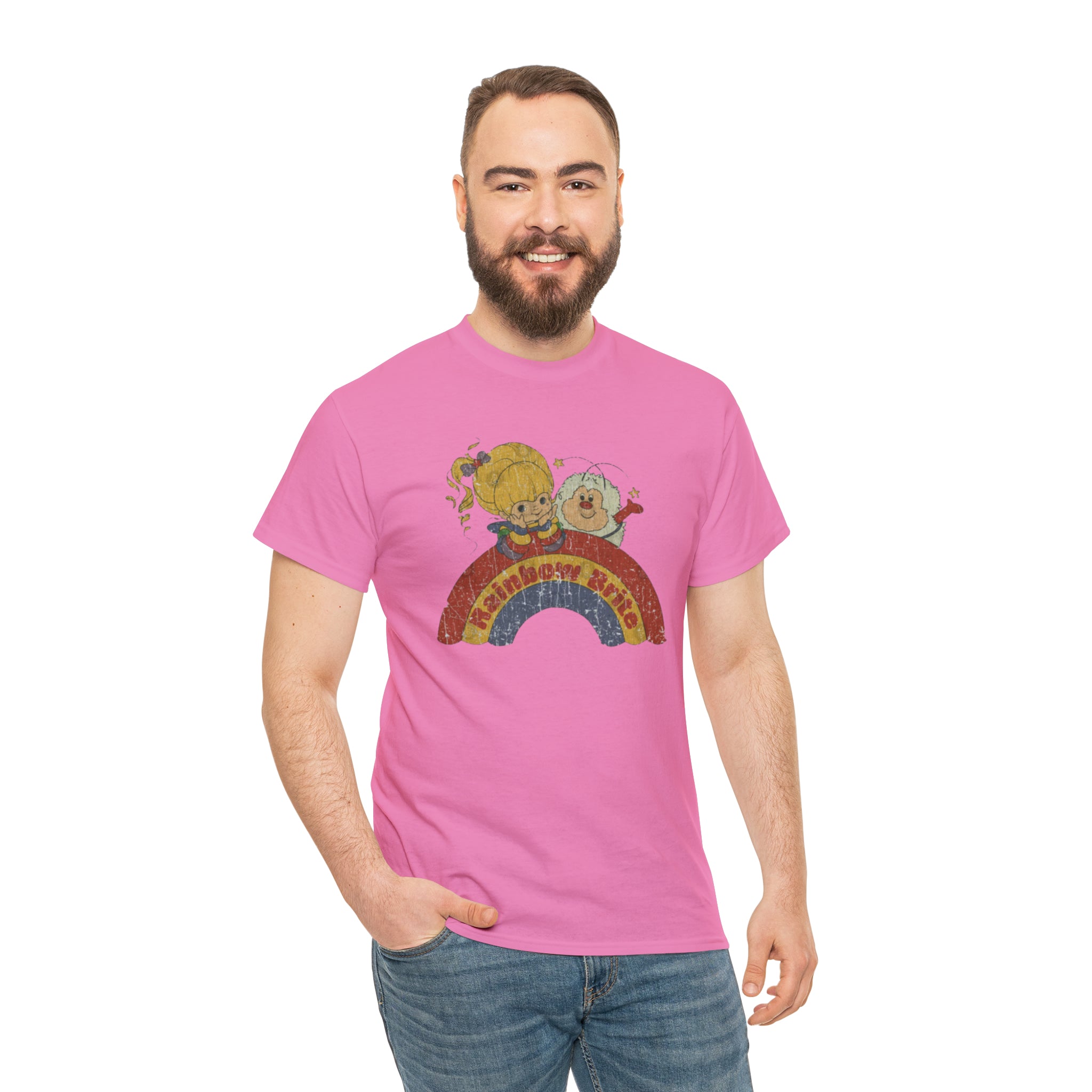 Rainbow Bright- Unisex Heavy Cotton T-Shirt - Creations by Chris and Carlos