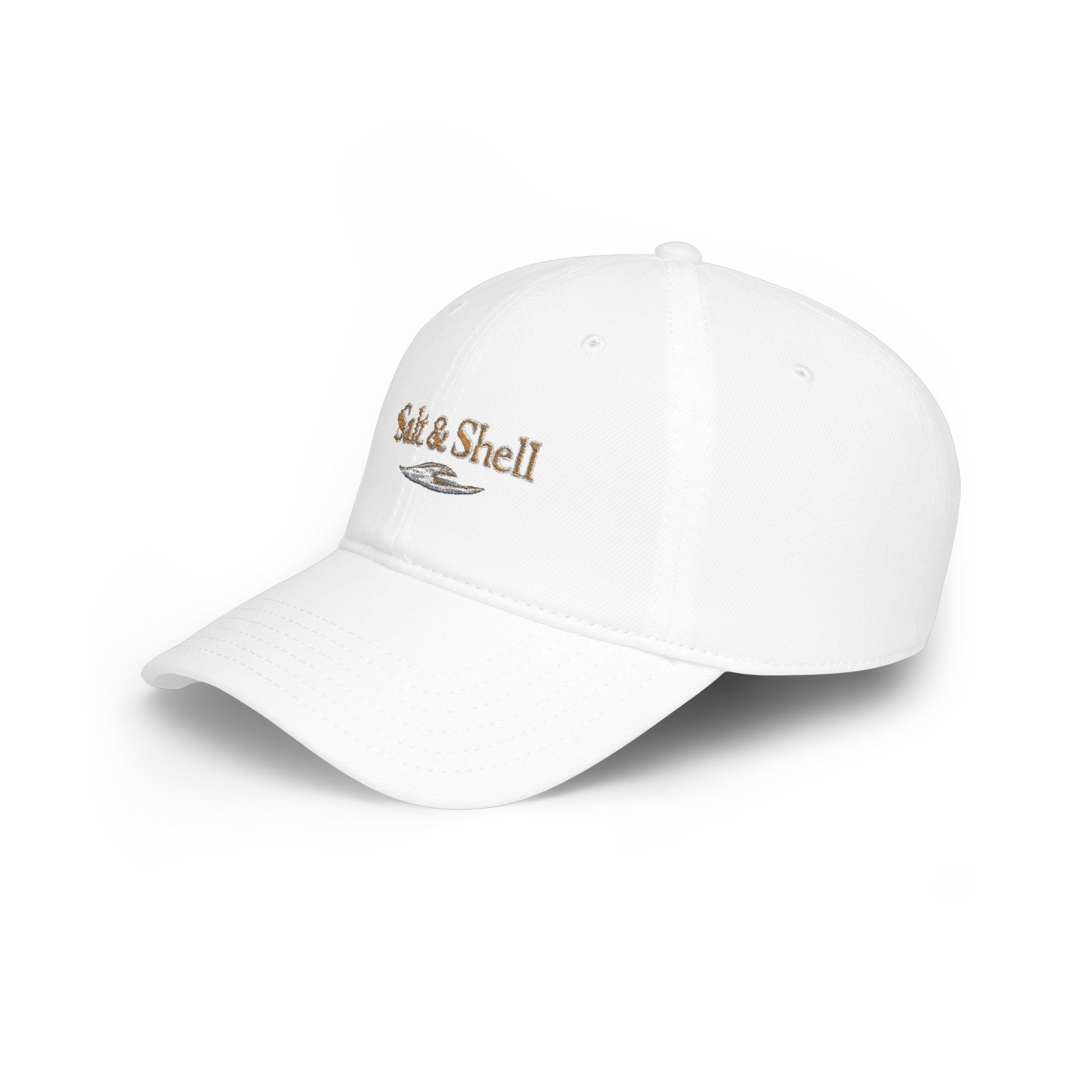 Low Profile Baseball Cap — Subtle Sequin 'Salt Life' Beach Hat - Creations by Chris and Carlos
