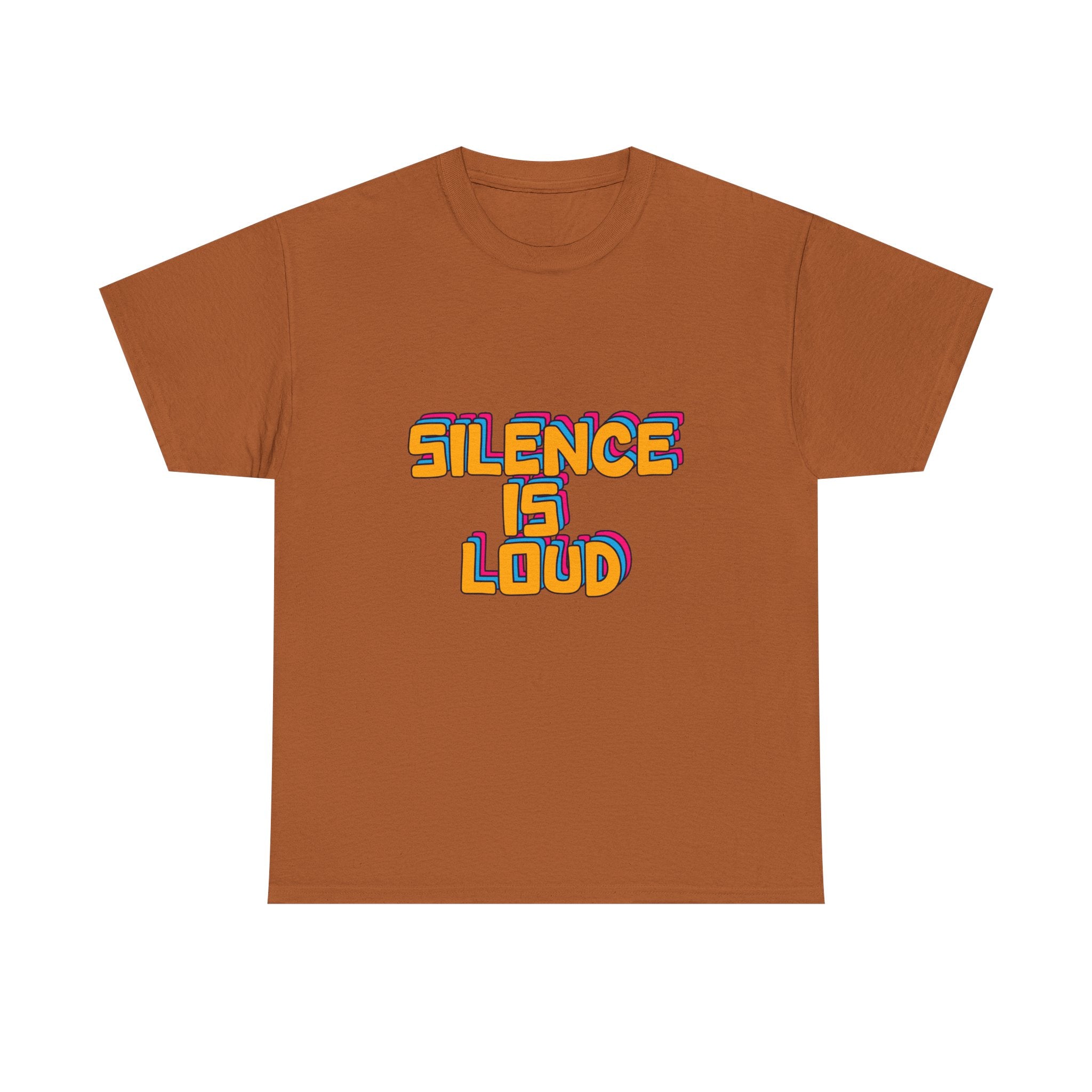 Silence Is Loud Graphic Tee — Retro Bold Statement T-Shirt - Creations by Chris and Carlos