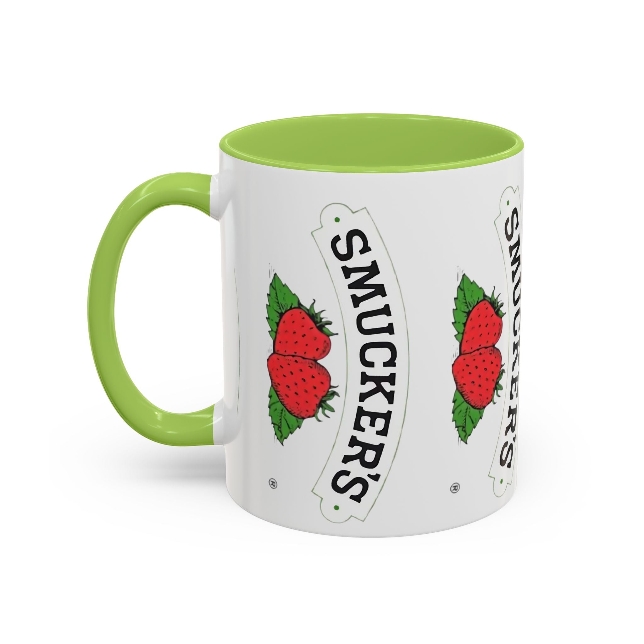 Smucker’s Strawberry Logo Accent Coffee Mug (11/15oz) - Creations by Chris and Carlos
