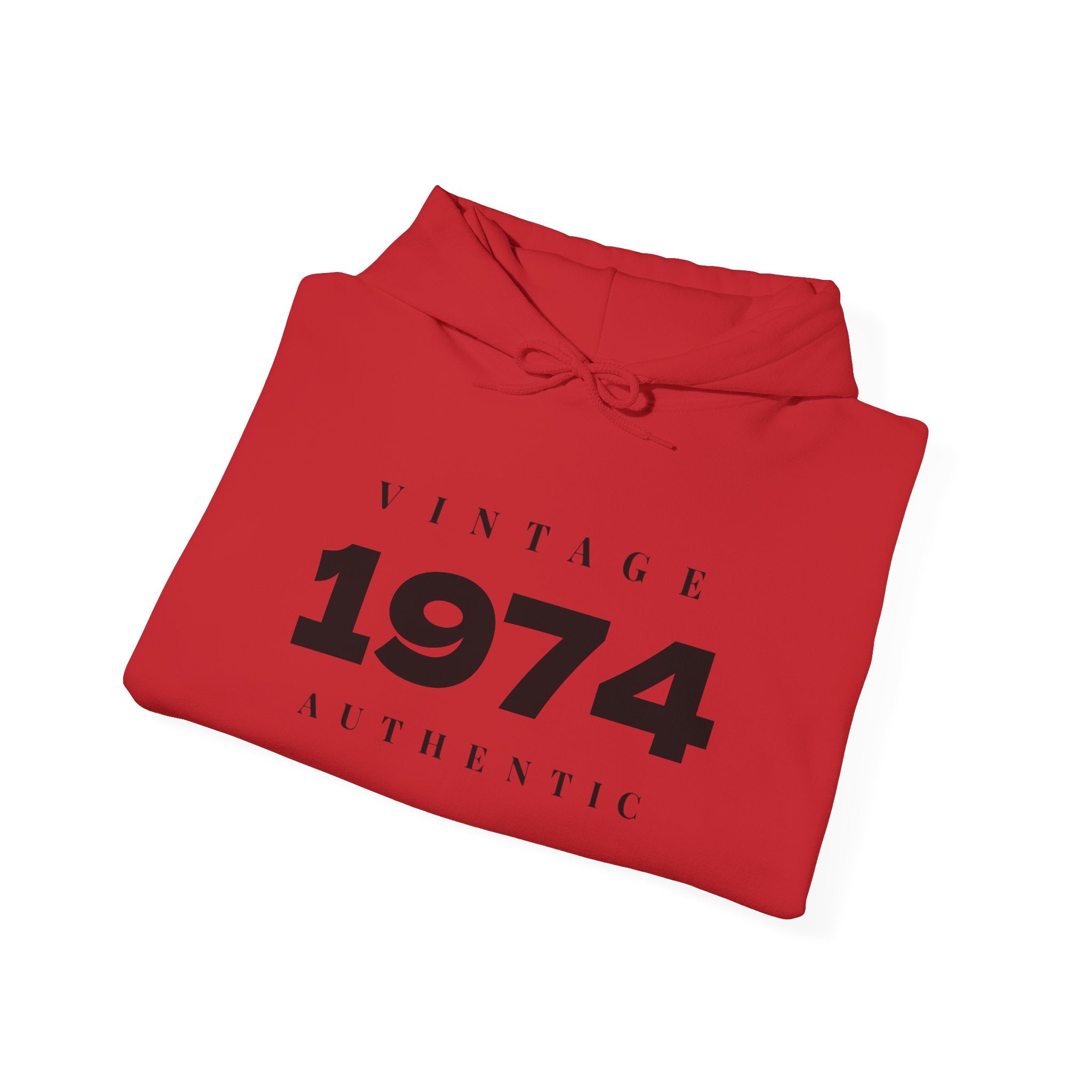 1974 Vintage Hoodie — Authentic Birthday Sweatshirt - Creations by Chris and Carlos