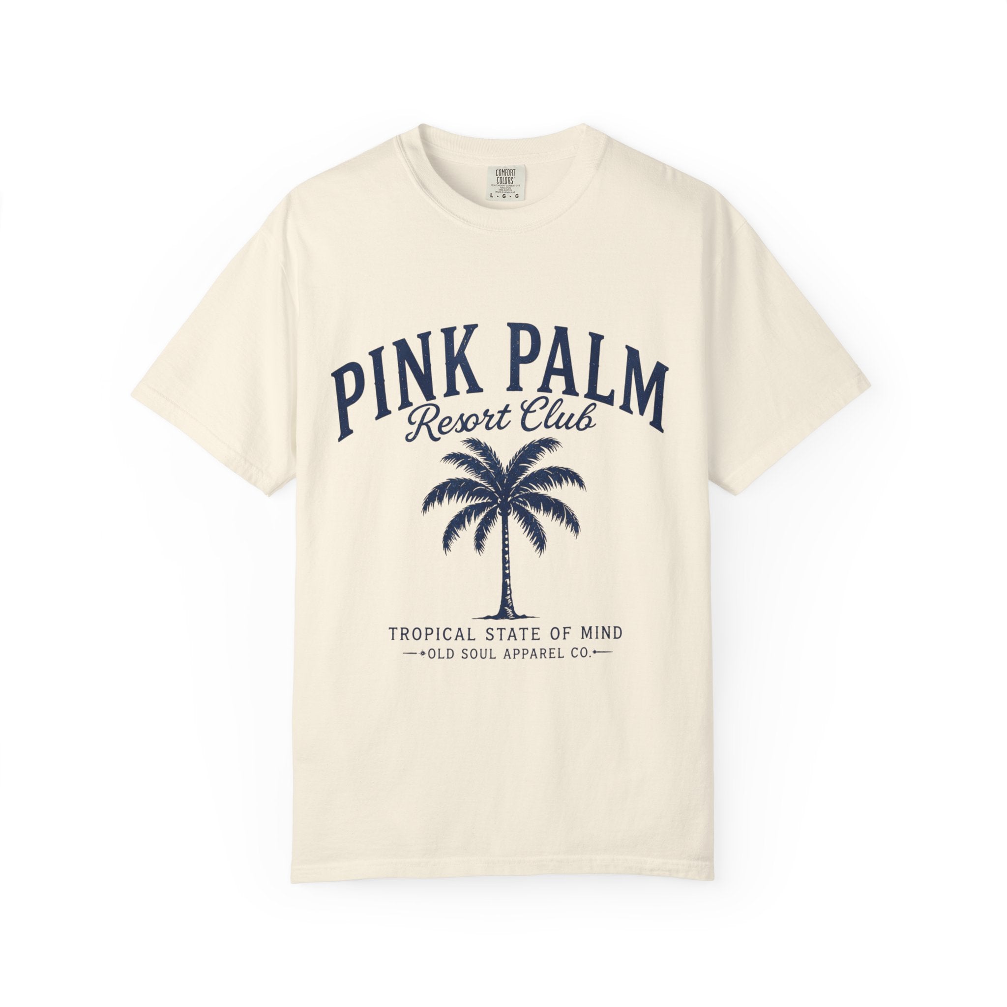 Pink Palm Resort Club T-Shirt — Tropical Palm Graphic Tee - Creations by Chris and Carlos