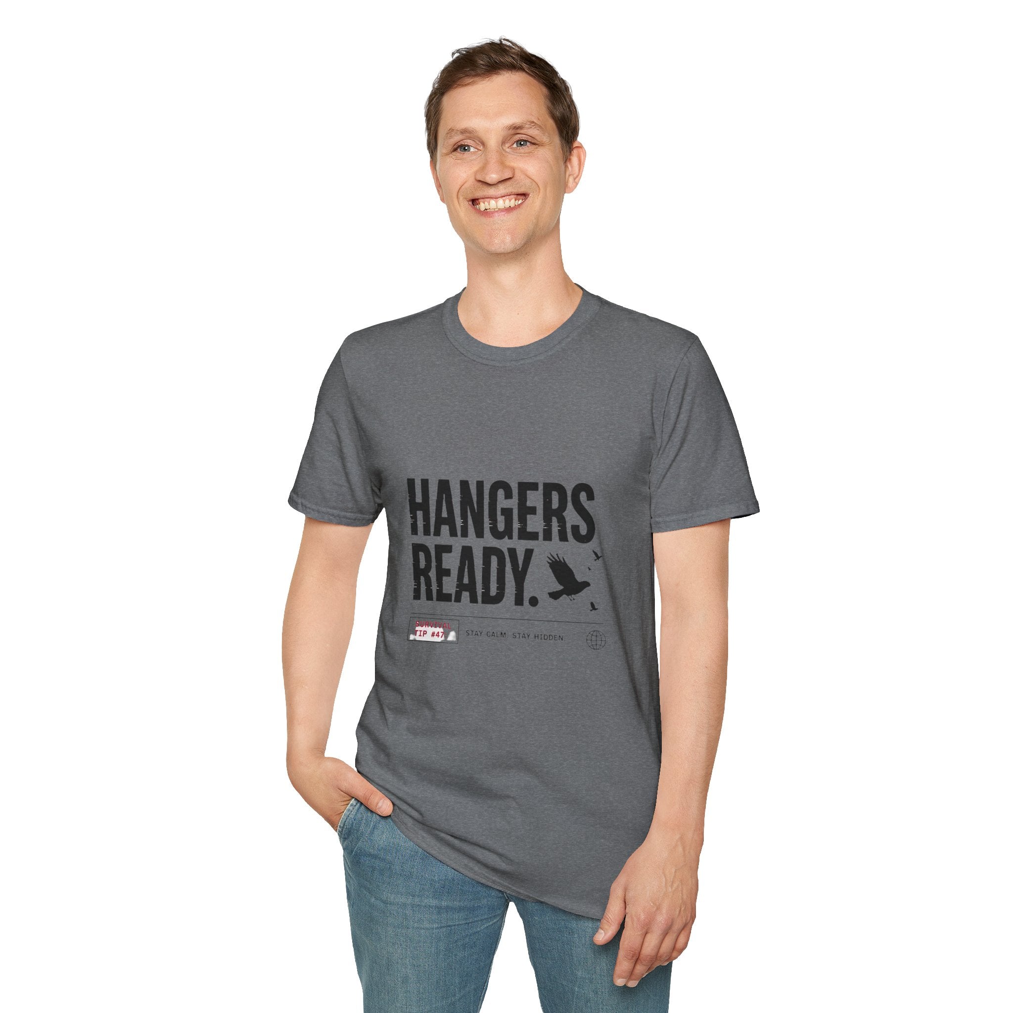 Hangers Ready T-Shirt – Casual Graphic Tee for Birdwatchers & Outdoor Fans - Creations by Chris and Carlos