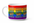 25oz Rainbow Pride Latte Mug — "Good Vibes Gay Rights" Ceramic Coffee Cup