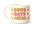 Good Days Ahead 25oz Ceramic Latte Mug — Retro Positivity Coffee Cup