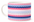 25oz Ceramic Latte Mug — Pink & Blue Striped Pattern | Old Soul Coffee Shop™️