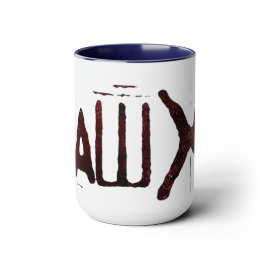 Saw X Movie-  Two-Tone Coffee Mugs, 15oz - Creations by Chris and Carlos
