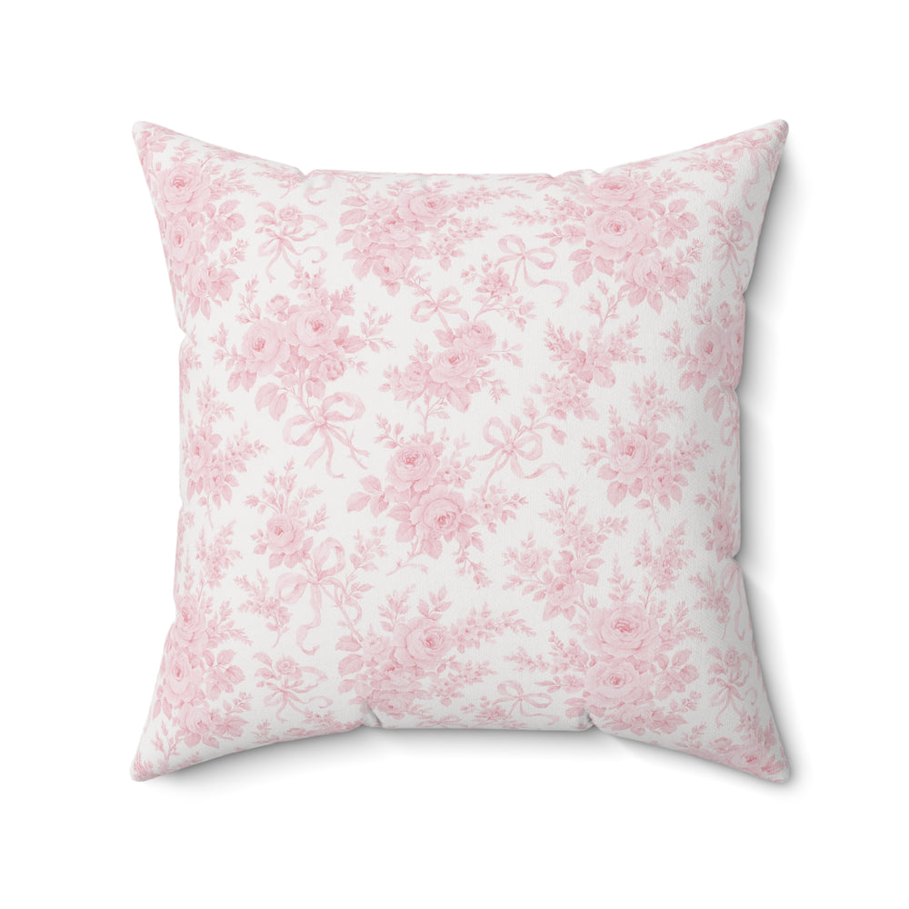 Love Shack Inspired Elegant Floral Square Pillow, Decorative Home Accent, Cozy Living Room Decor, Ideal Gift, Spring Home Decoration, Soft Cushion