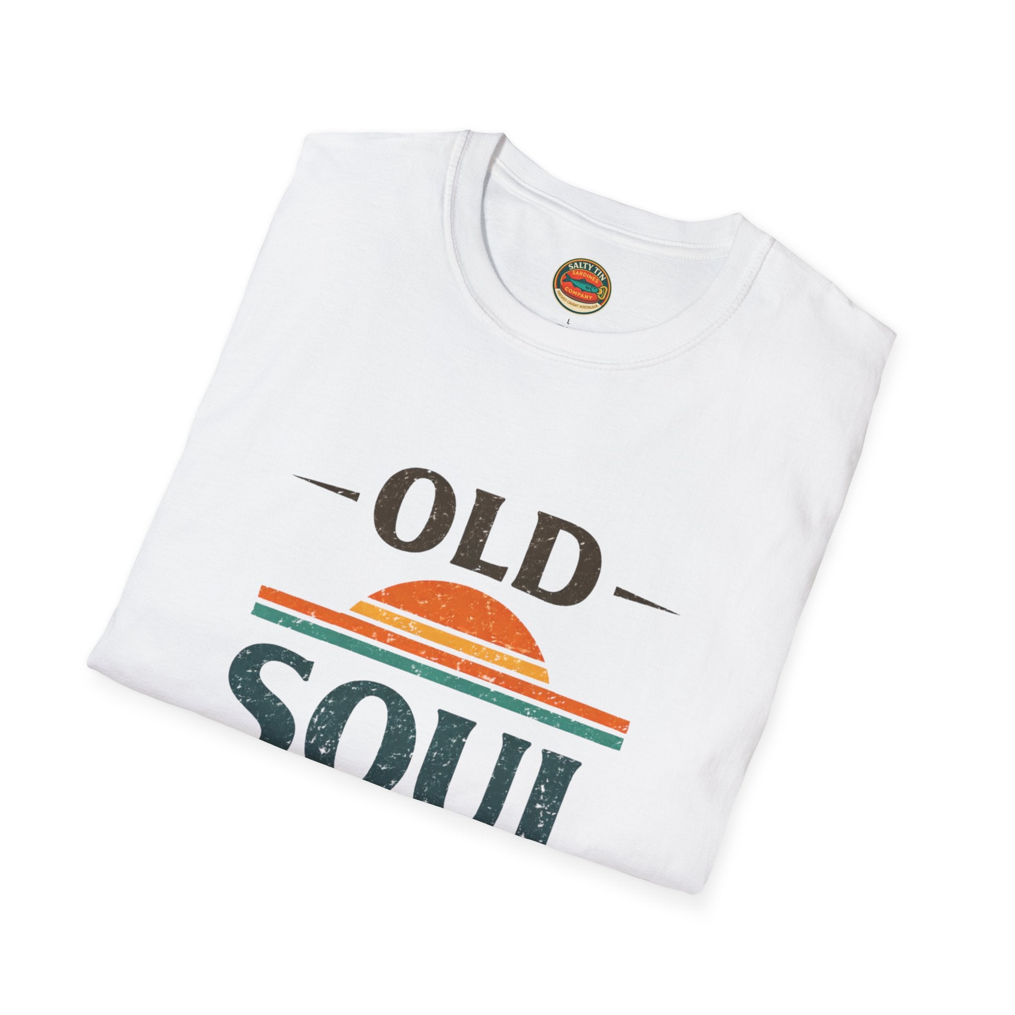 Old Soul Club T-Shirt — Retro Sunset Graphic Tee - Creations by Chris and Carlos