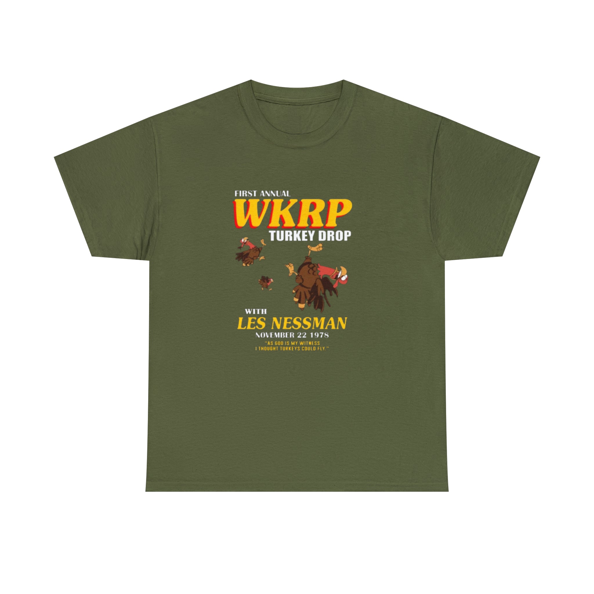 WKRP 70's TV Show- Unisex Heavy Cotton T-Shirt - Creations by Chris and Carlos