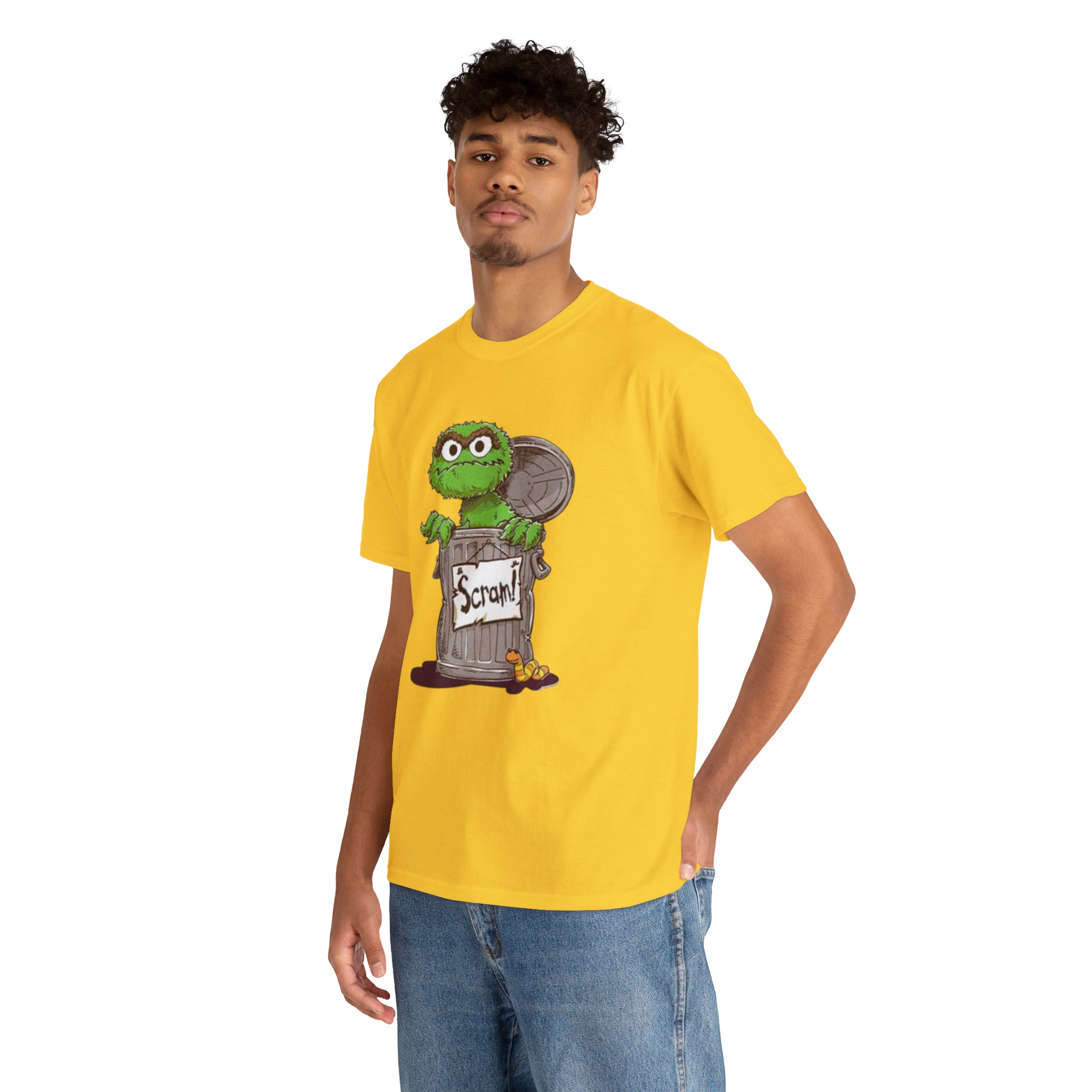 Oscar the Grouch- Unisex Heavy Cotton T-Shirt - Creations by Chris and Carlos