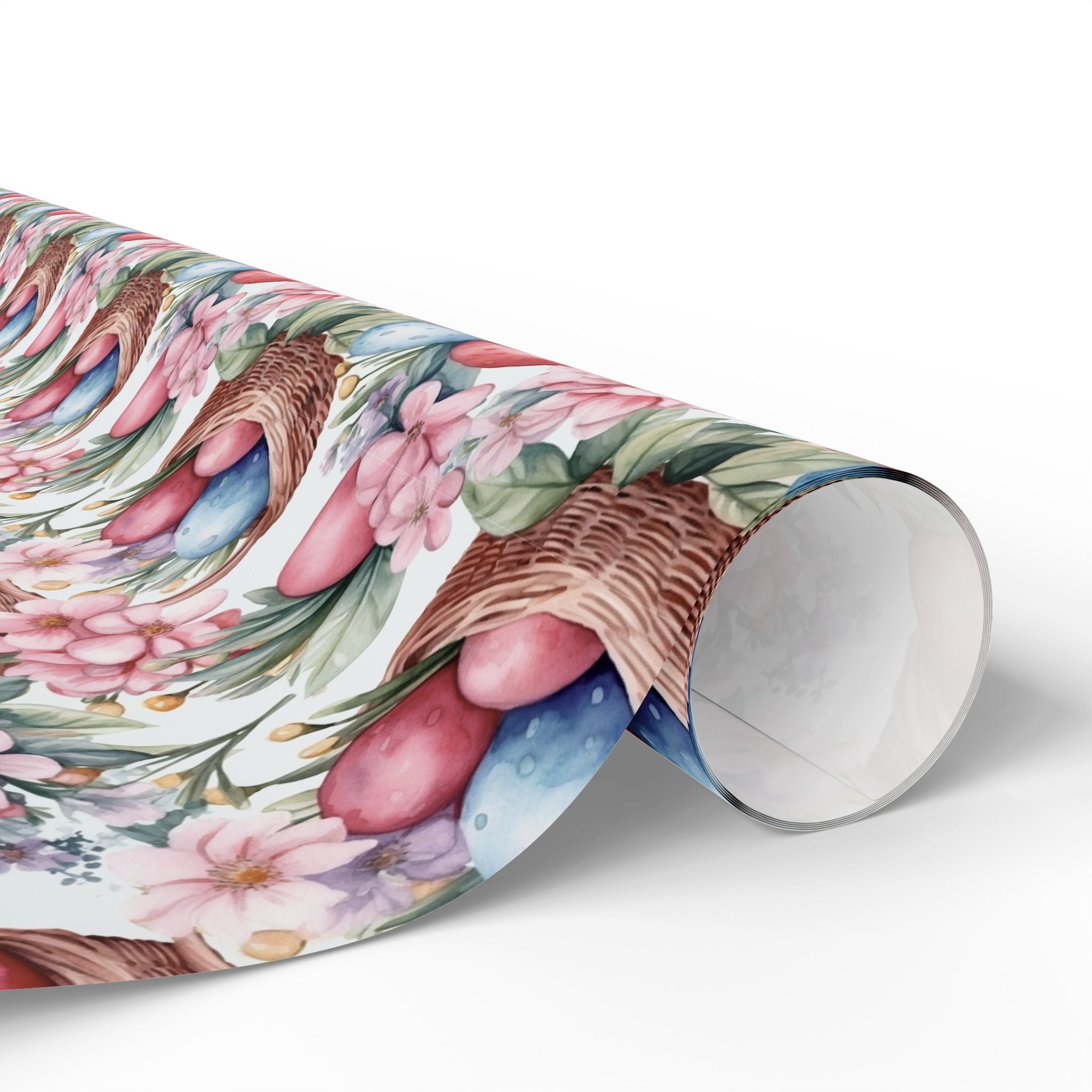 Easter Pastel Bunny & Eggs Wrapping Paper Roll — Floral Spring Gift Wrap - Creations by Chris and Carlos